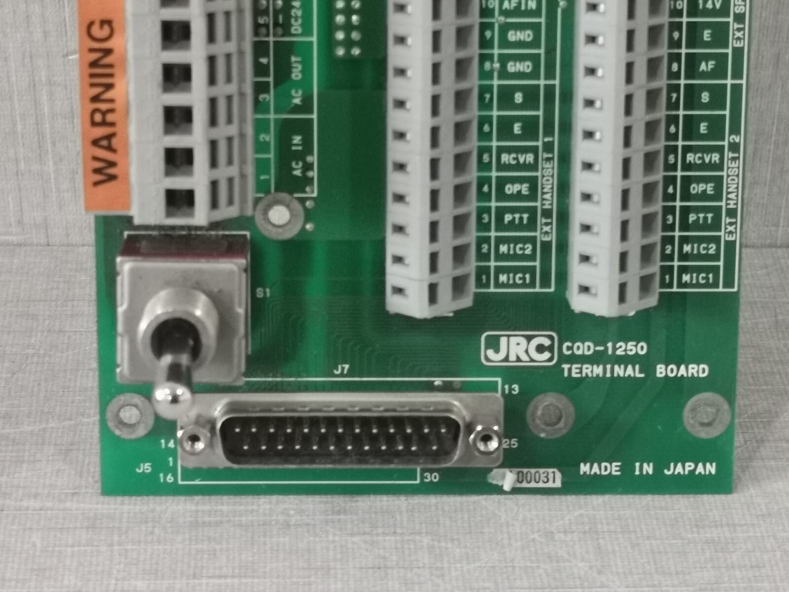 JRC CQD-1250 JRC CQD-1250 TERMINAL PCB BOARD 2