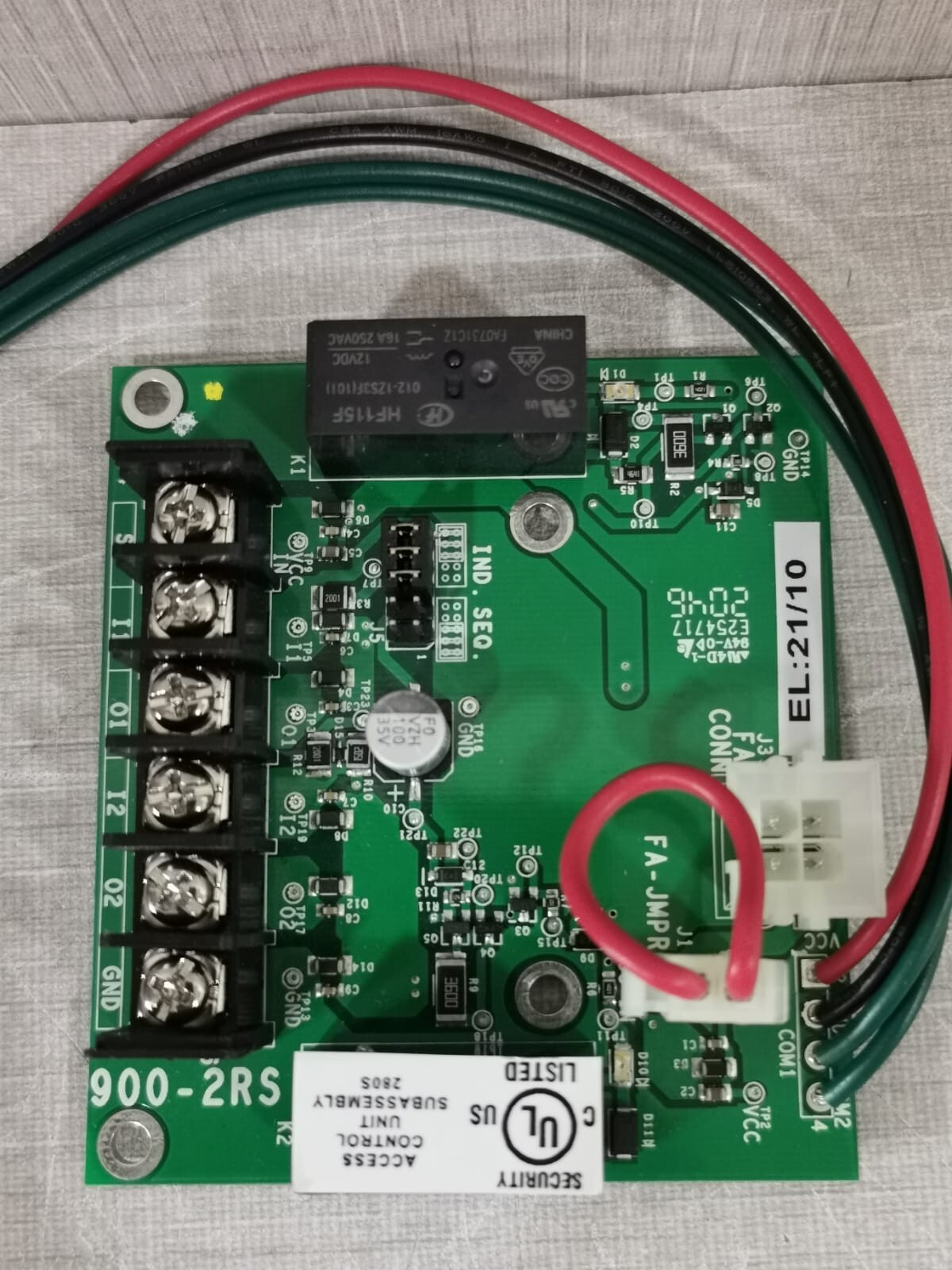 VON DUPRIN 900-2RS VON DUPRIN 900-2RS 2 RELAY OUTPUT PCB BOARD 4