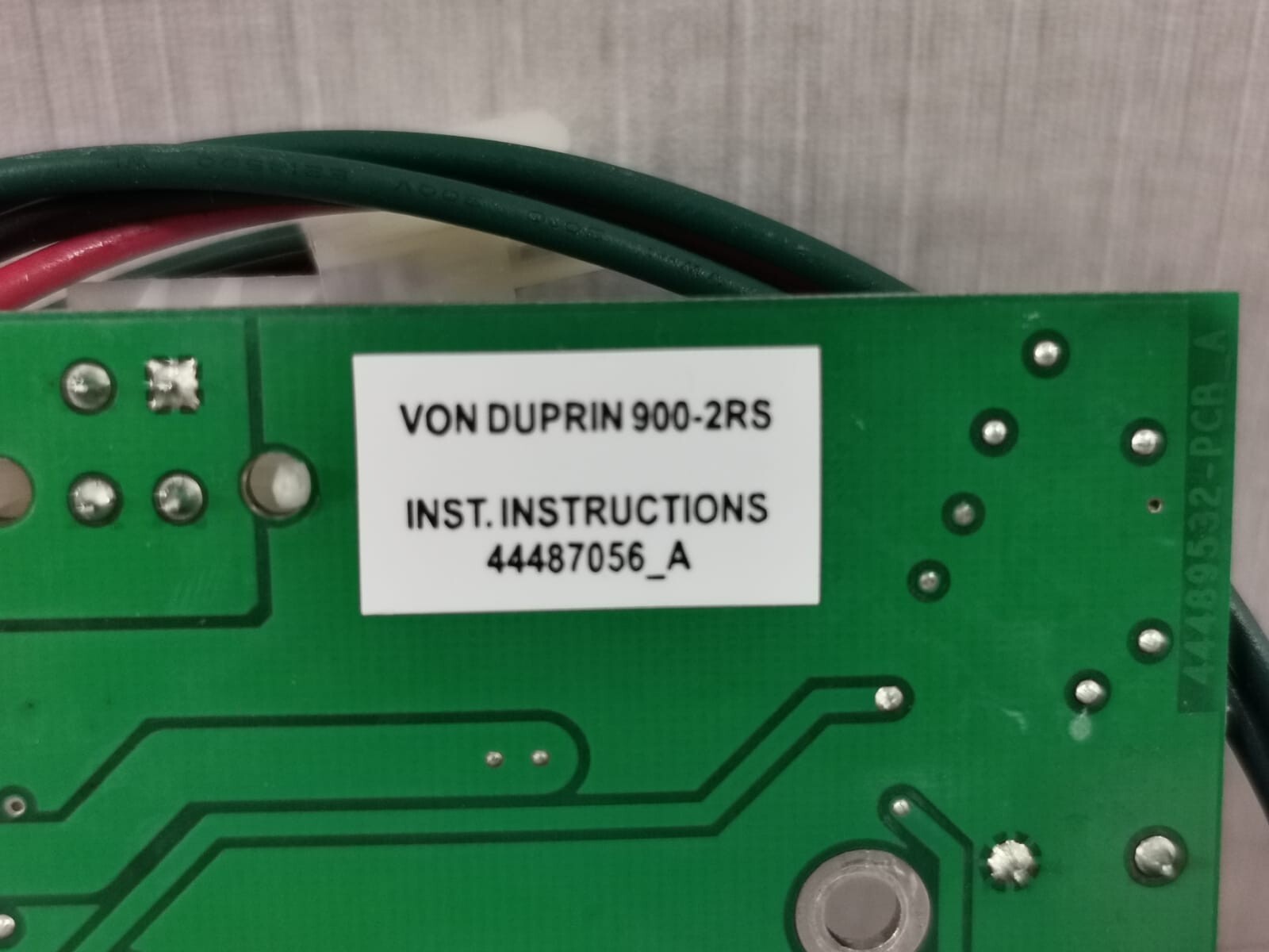 VON DUPRIN 900-2RS VON DUPRIN 900-2RS 2 RELAY OUTPUT PCB BOARD 6