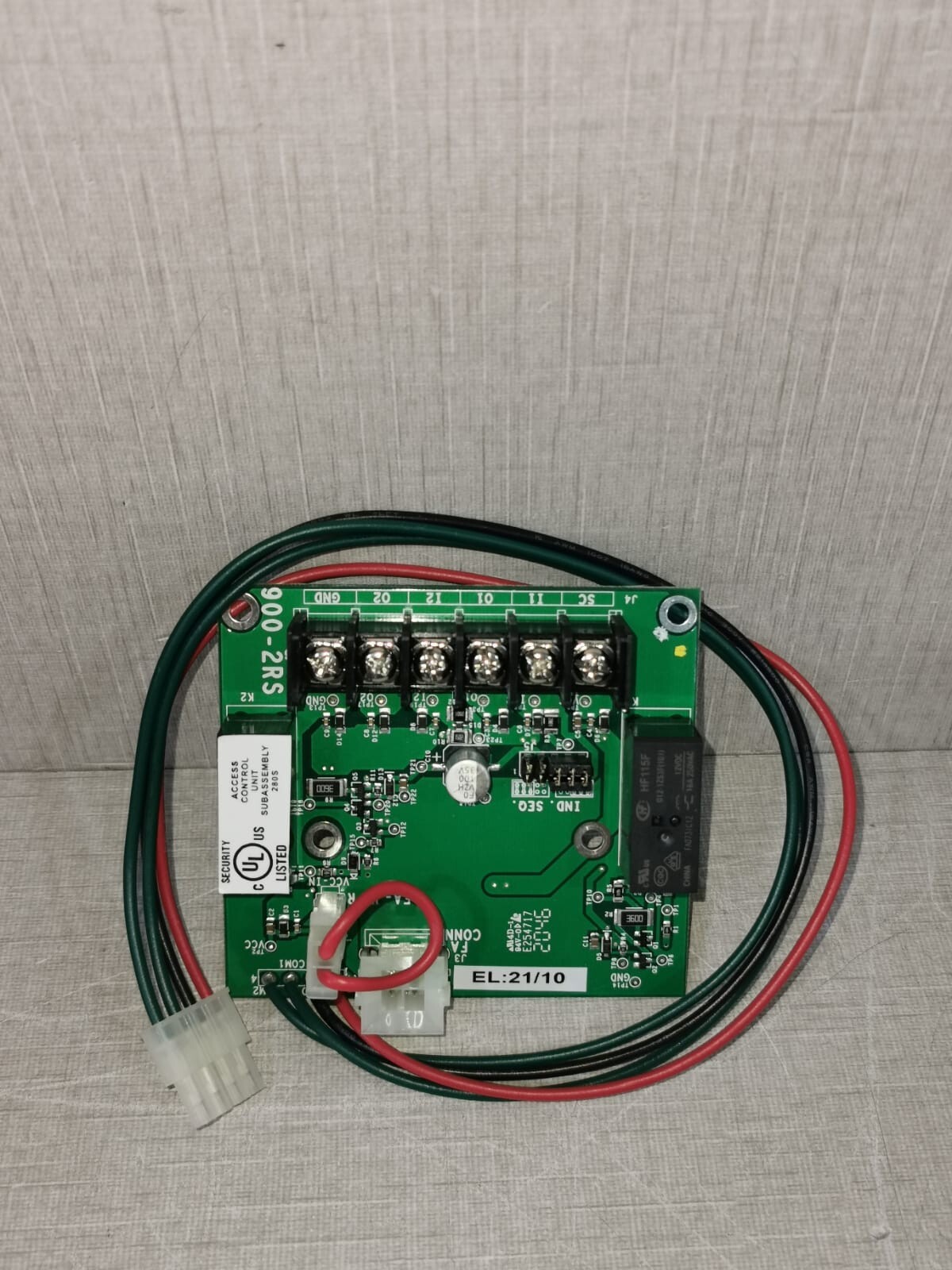 VON DUPRIN 900-2RS 2 RELAY OUTPUT PCB BOARD
