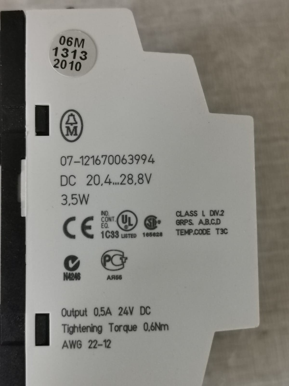 Eaton EASY721-DC-TC Moeller EASY721-DC-TC 24VDC Control Programmable Relay 5
