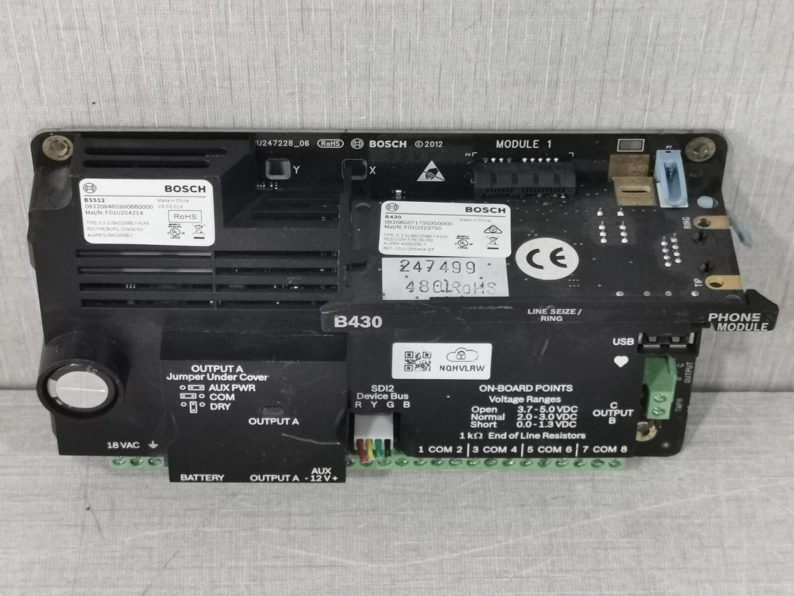 Bosch B5512 Bosch B5512 + B430 Security Alarm Control Panel Communicator V3.03.014 5