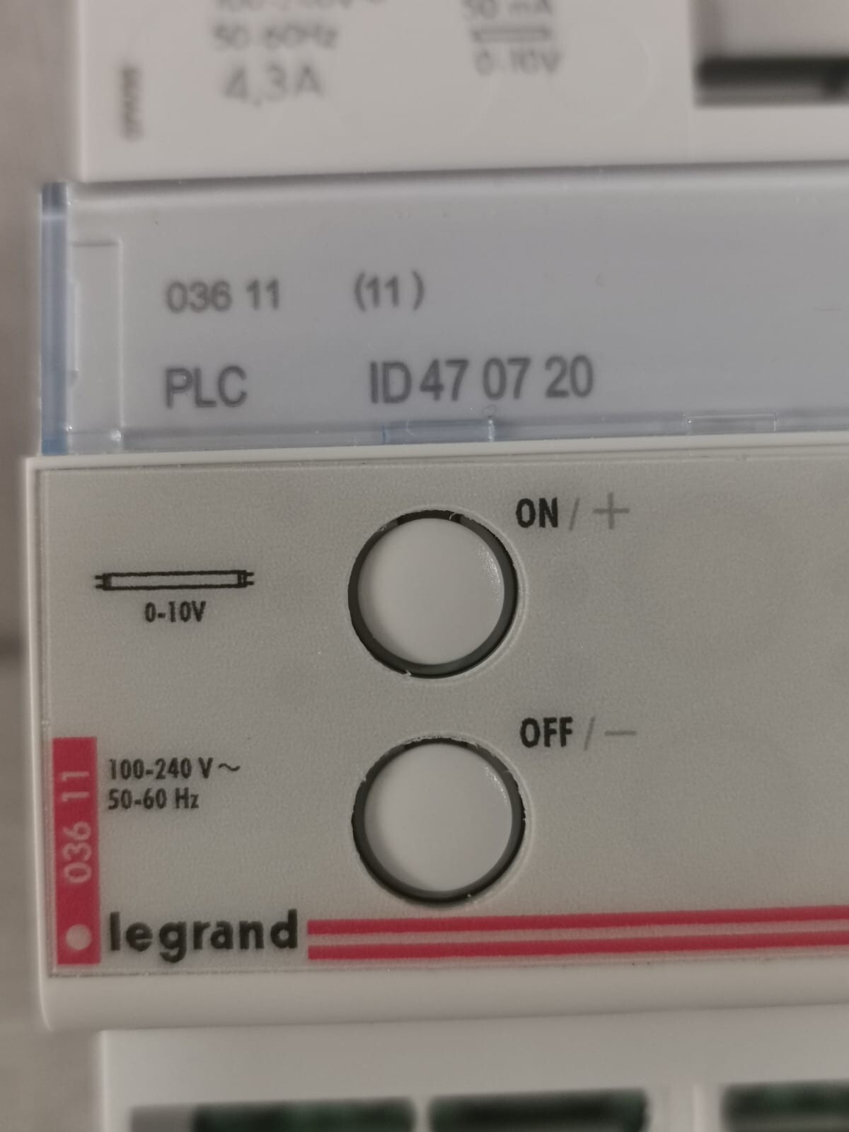 Legrand 036 11 LEGRAND 036 11 DIMMER SWITCH 100-240V 50-60Hz 3