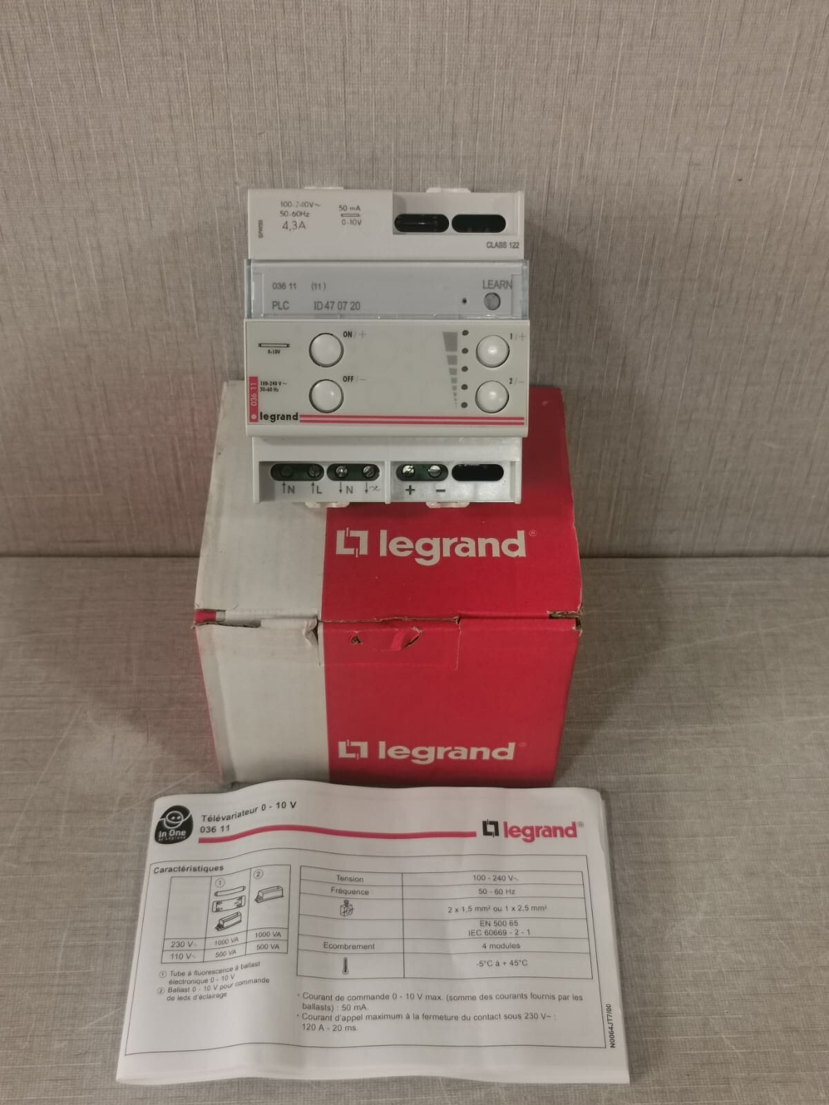 LEGRAND 036 11 DIMMER SWITCH 100-240V 50-60Hz