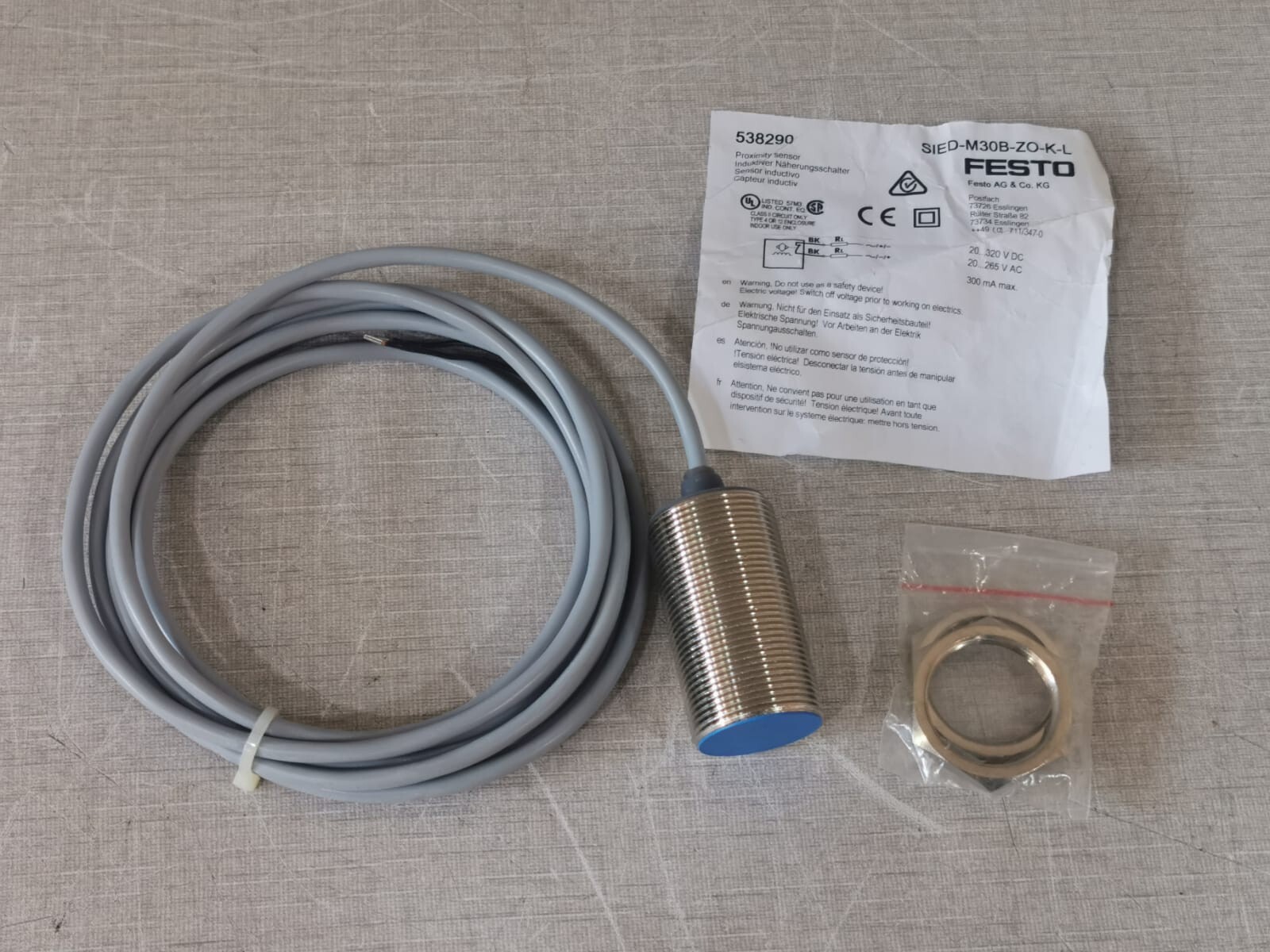 FESTO SIED-M30B-ZO-K-L Proximity Sensor