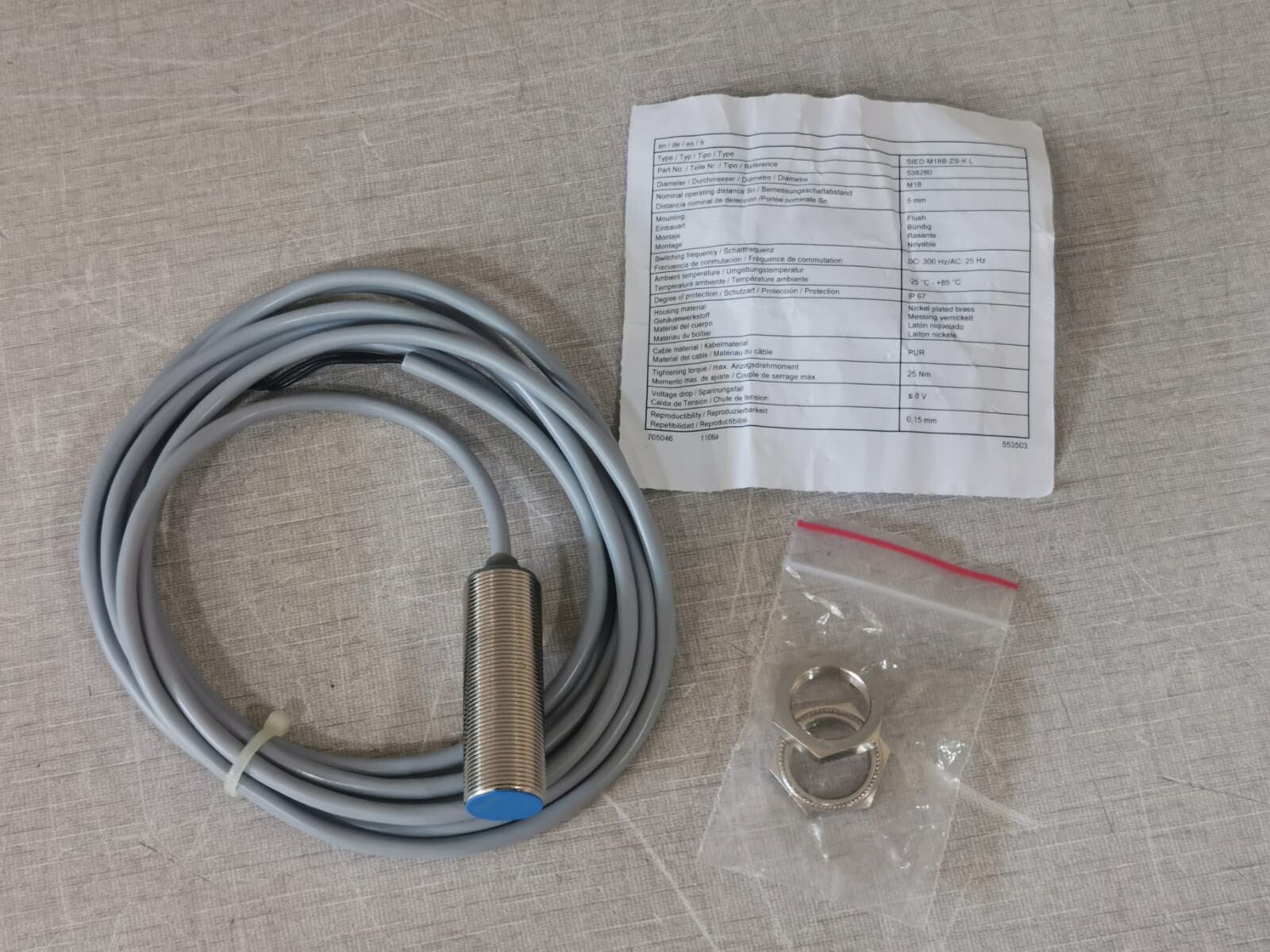 Festo M18B-ZS-K-L Festo SIED-M18B-ZS-K-L Proximity Sensor 2