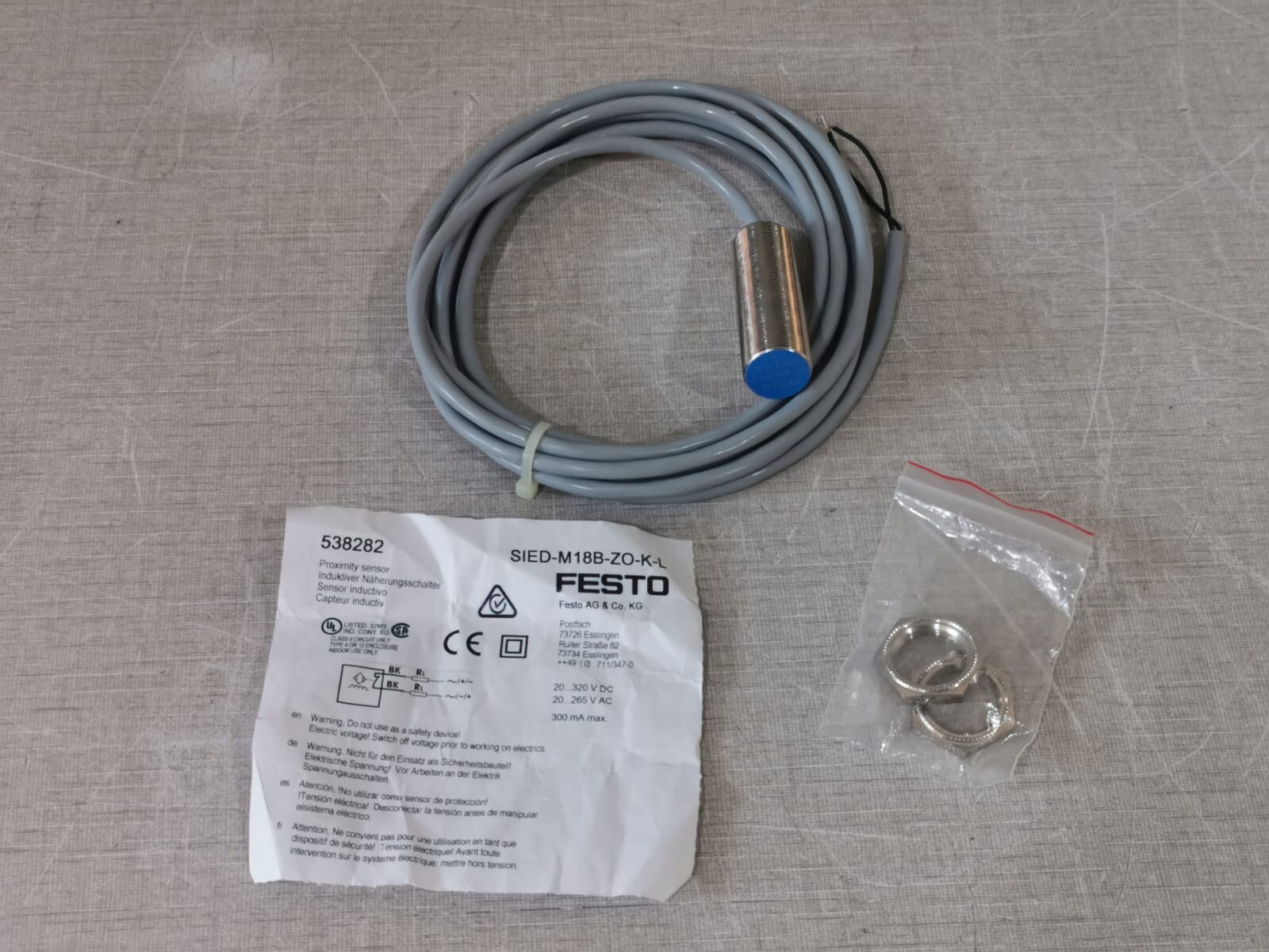 Festo SIED-M18B-ZO-K-L Proximity Sensor