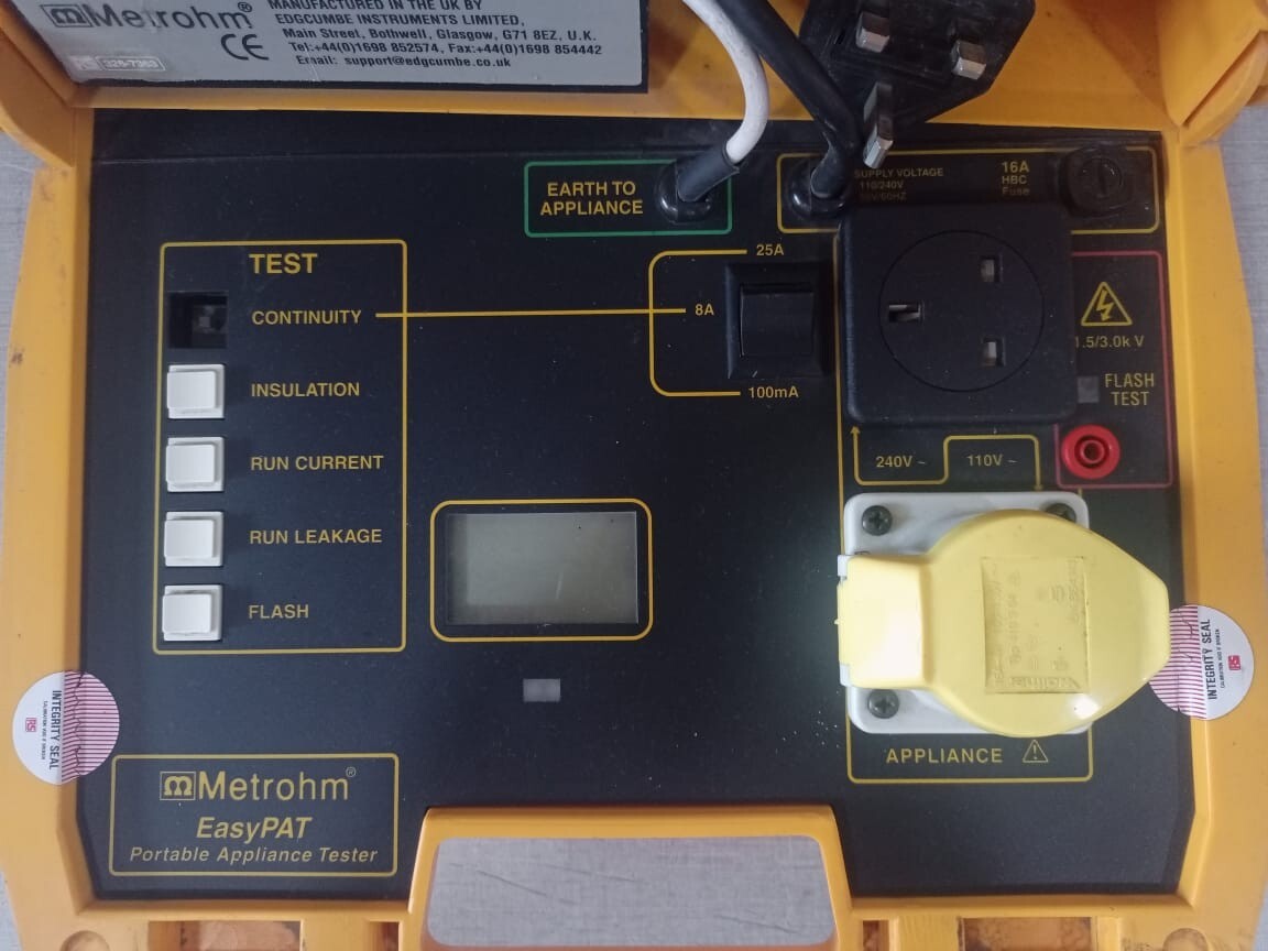 Metrohm EasyPAT Metrohm Easypat (Portable Appliance Tester) 7