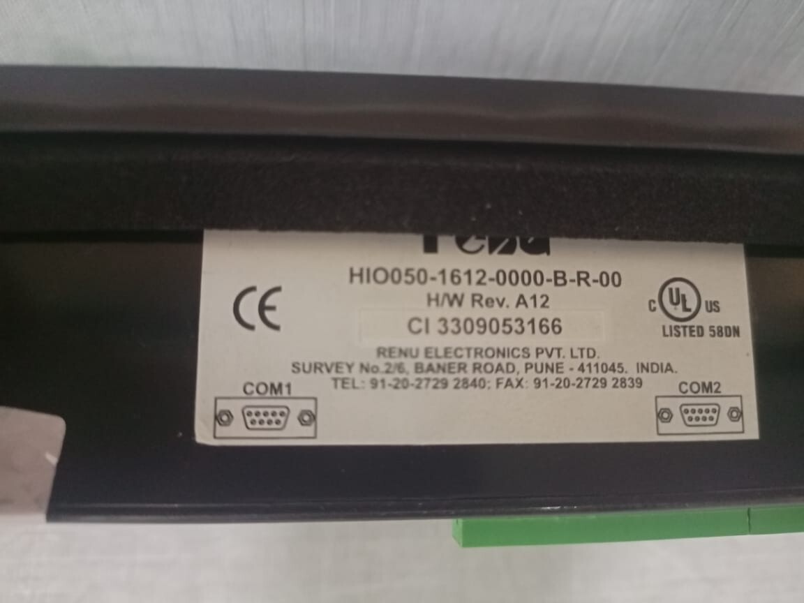 RENU HIO050-1612-0000-B-R-00 RENU HIO050-1612-0000-B-R-00 Operator Interface 4