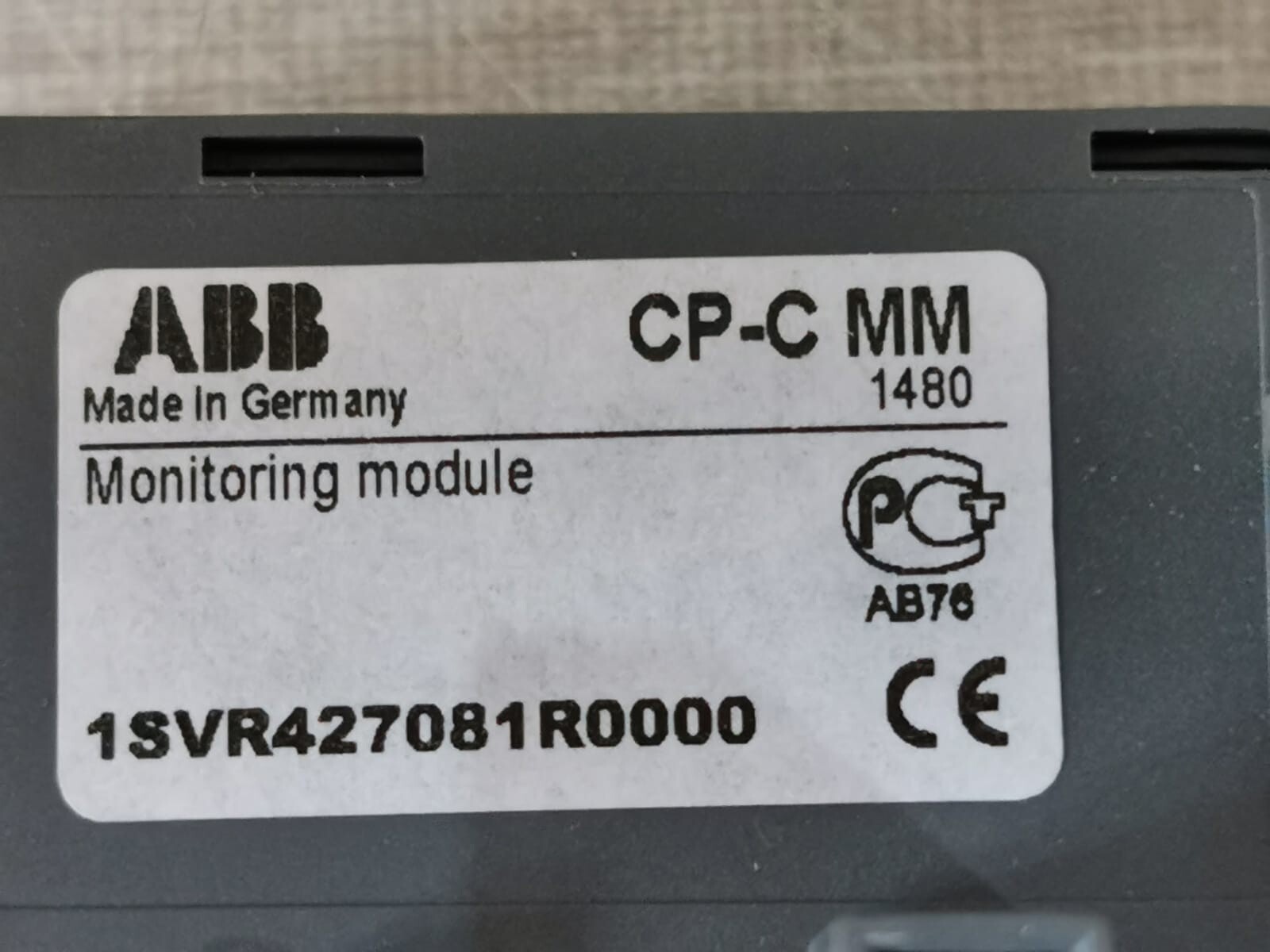 ABB CP-C ABB 1SVR427081R0000 CP-C MM MONITORING MODULE 5