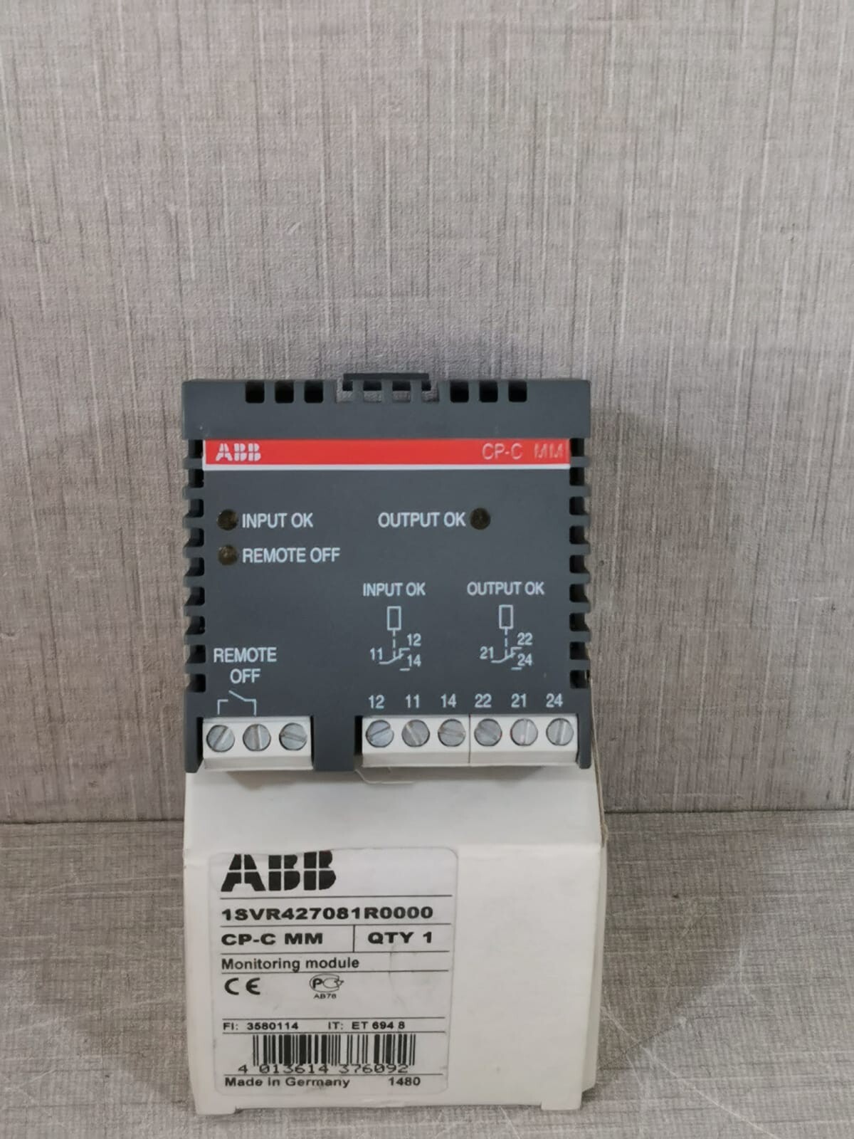 ABB 1SVR427081R0000 CP-C MM MONITORING MODULE