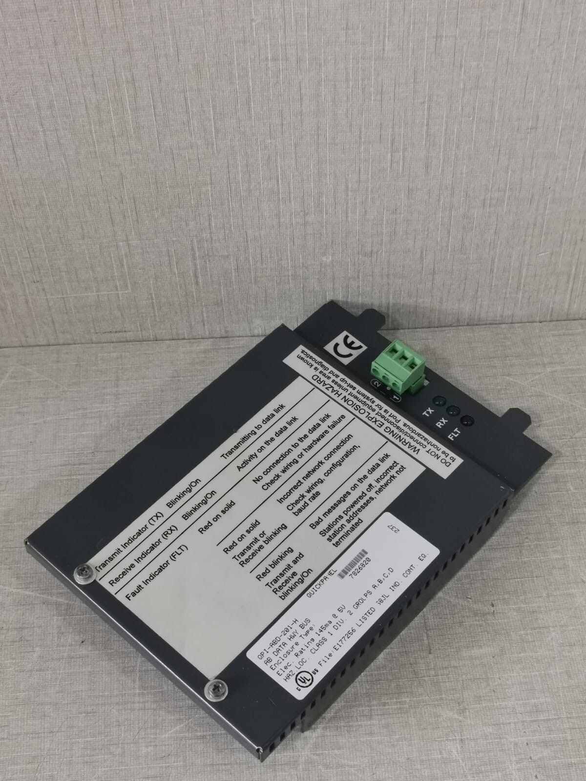 TOTAL CONTROL QPI-ABD-201-H TOTAL CONTROL QPI-ABD-201-H QUICKPANEL AB DATA HWY BUS 4