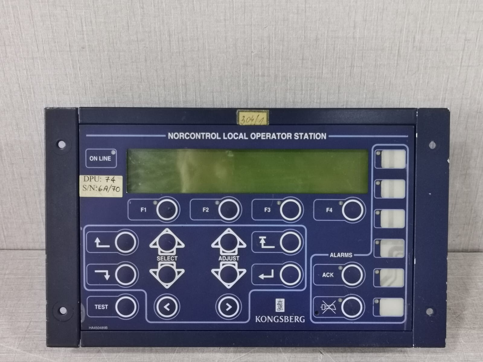 Kongsberg 8100158 REV F Norcontrol Local Operator Station Tried & 4
