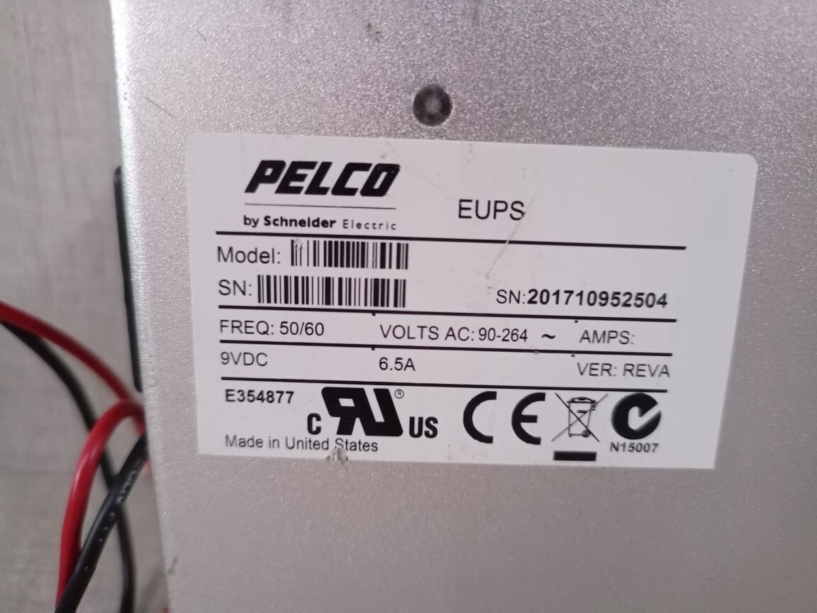 Pelco EUPS PELCO EUPS by Schneider Electric 9VDC 6.5A Ver.REV A 4