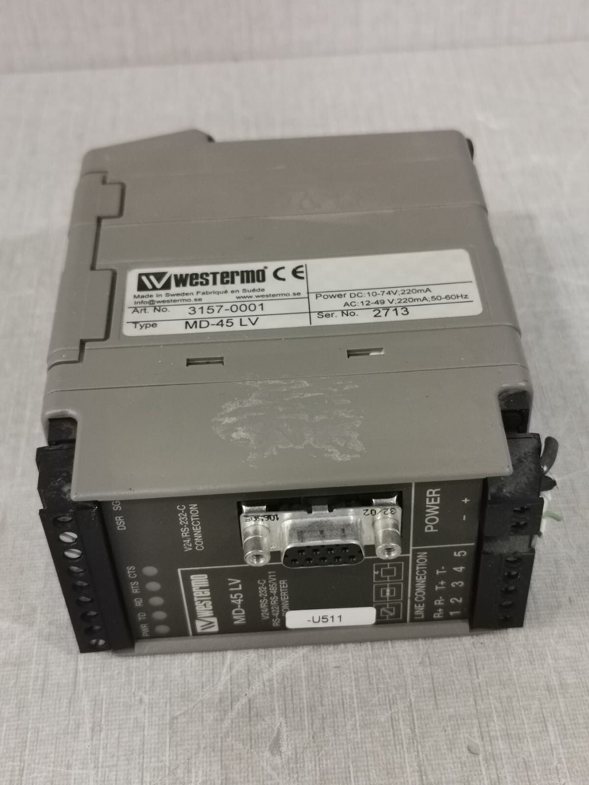 Westermo MD-45 LV Westermo MD-45 LV Converter Transmitter Controller 3