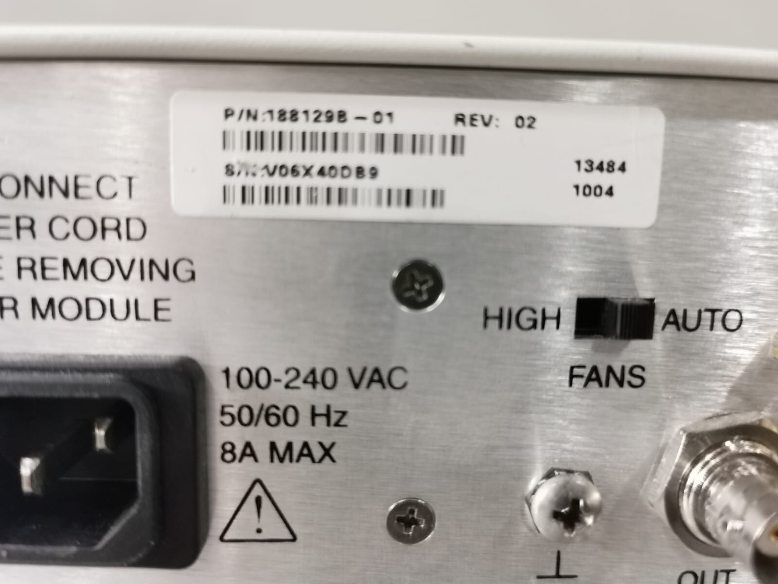 National Instruments NI PXI- 1042 NATIONAL INSTRUMENTS NI PXI- 1042 P/N:188079B-01 REV.02 CHASIS 8