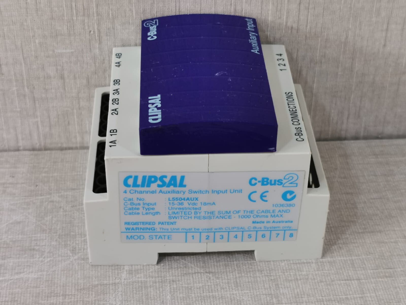 CLIPSAL L5504AUX CLIPSAL L5504AUX C-Bus2 Auxillary Switch Input Unit 6