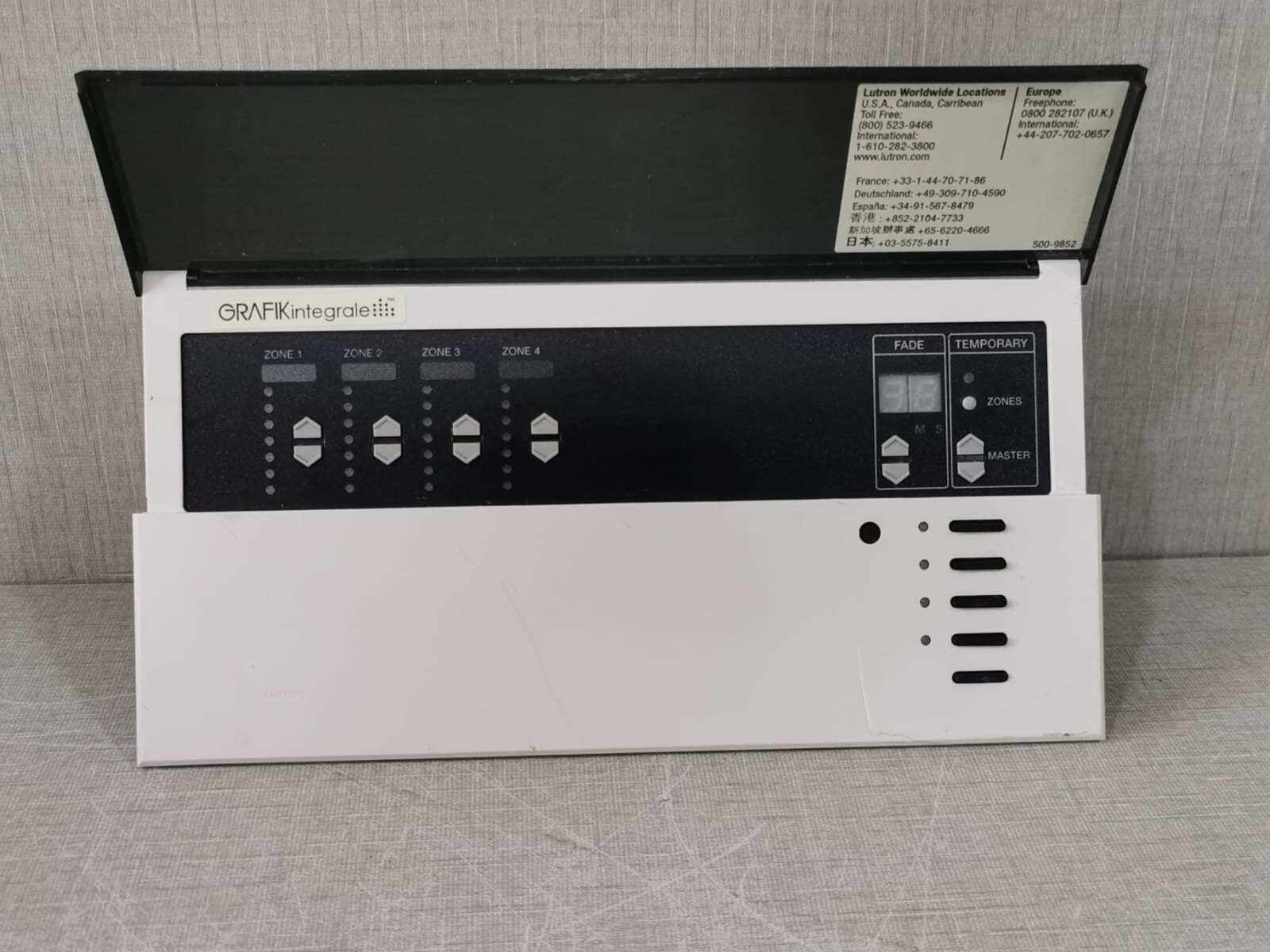 Lutron LUTRON LUTRON GRAFIKintegrale 4 ZONE LIGHTING CONTROL SYSTEM WITH DAMAGE PART 2