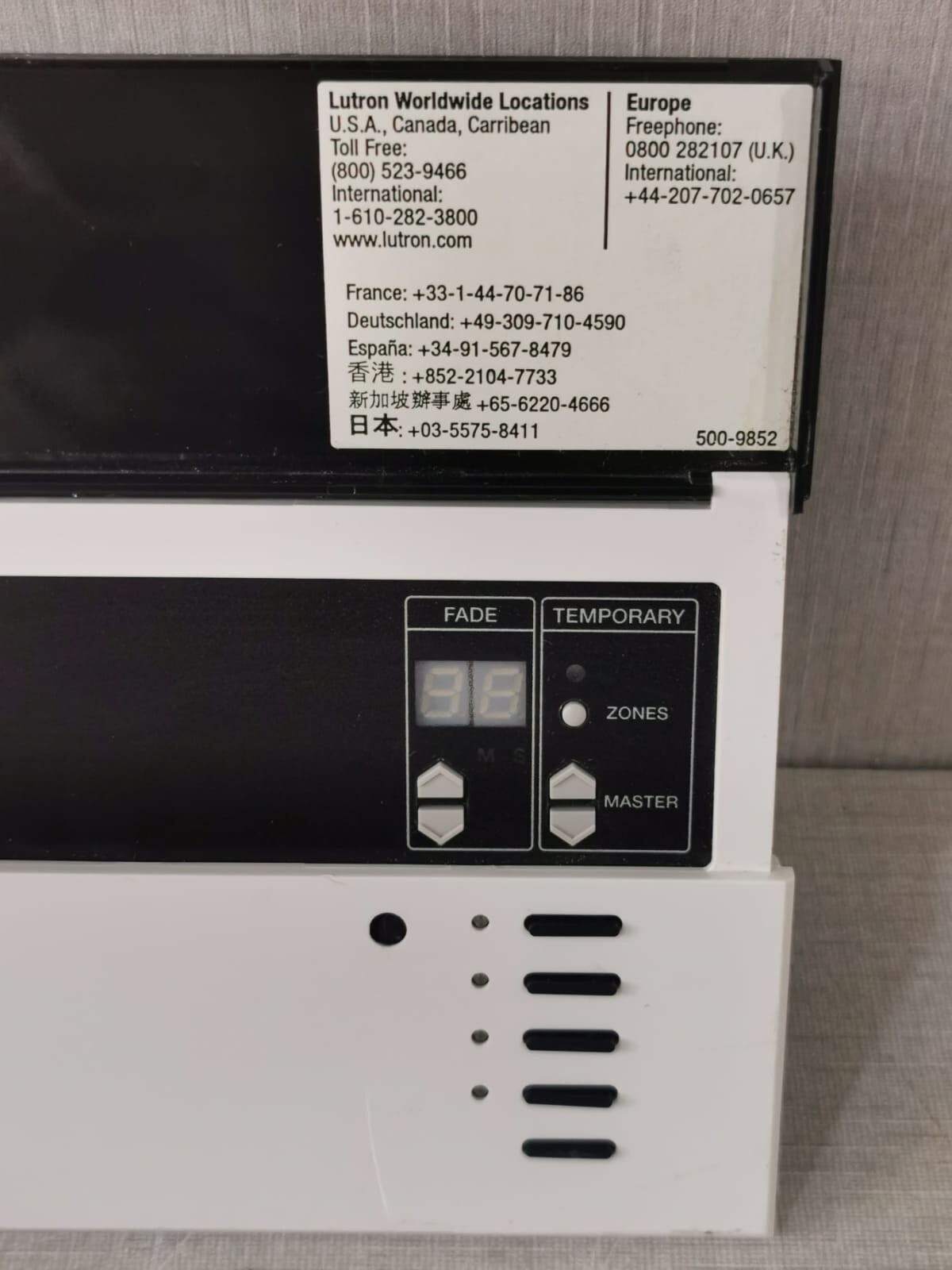 Lutron LUTRON LUTRON GRAFIKintegrale 4 ZONE LIGHTING CONTROL SYSTEM WITH DAMAGE PART 6