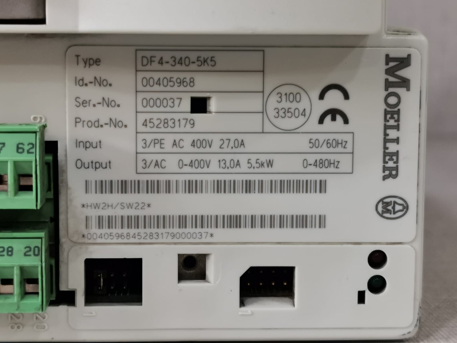 Moeller DF4-340-5K5 Moeller DF4-340-5K5 Frequency Inverter 5.5kW 2