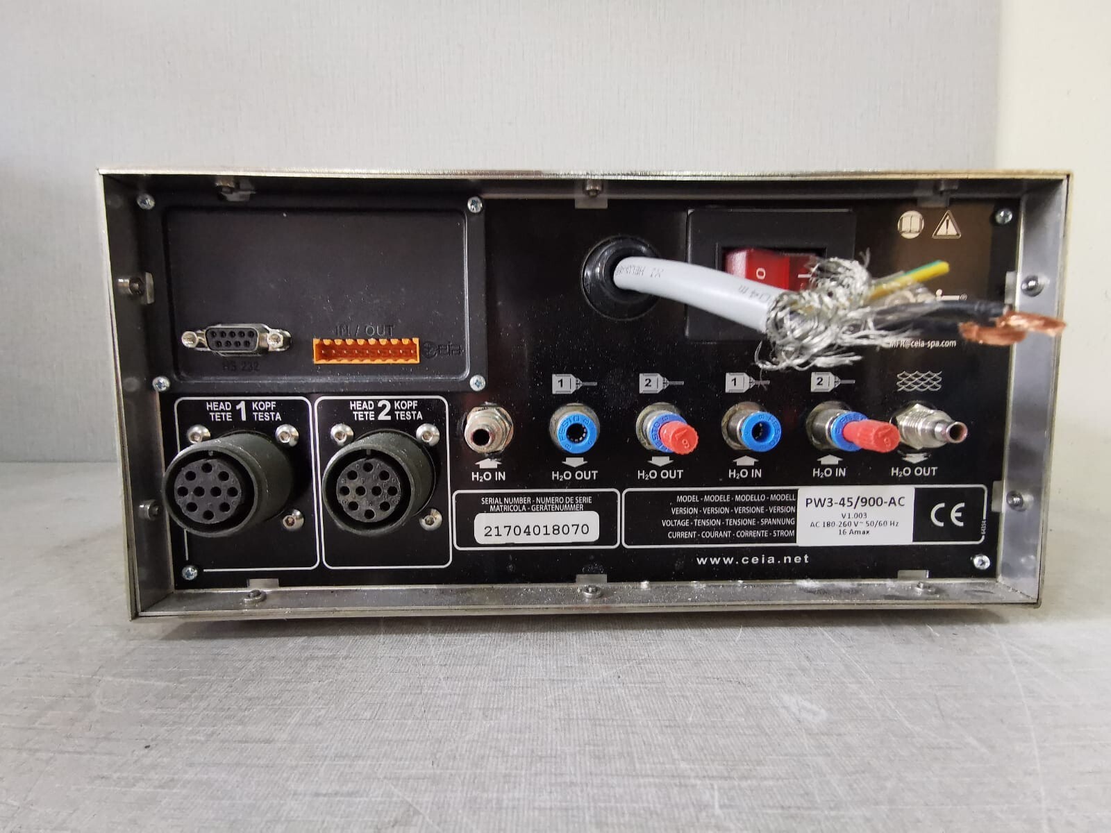 CEIA POWER CUBE 45-A CEIA POWER CUBE 45-A MICROPROCESSOR CONTROLLED INDUCTIVE HEATER PW3-45/900-AC 6