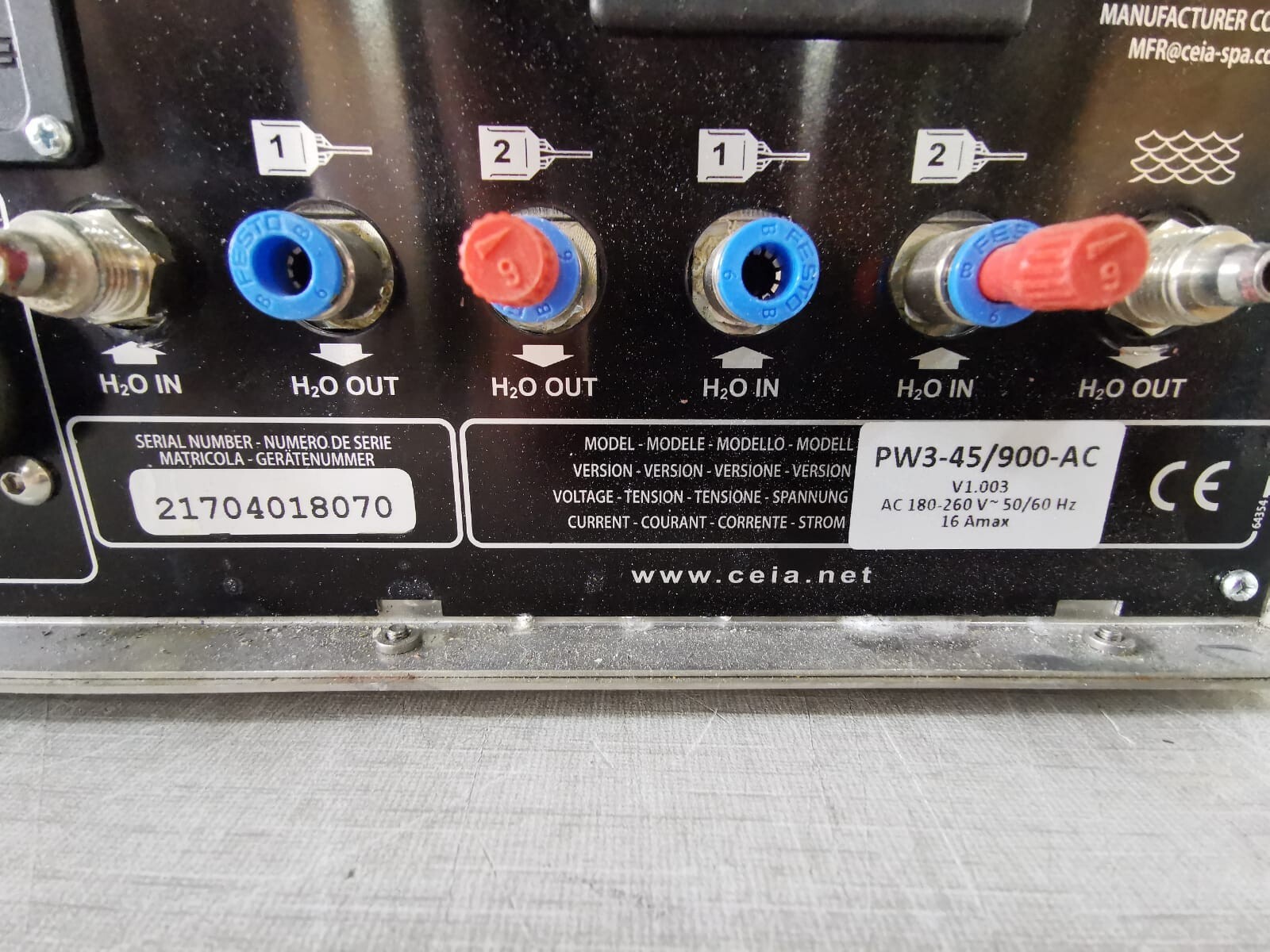 CEIA POWER CUBE 45-A CEIA POWER CUBE 45-A MICROPROCESSOR CONTROLLED INDUCTIVE HEATER PW3-45/900-AC 7
