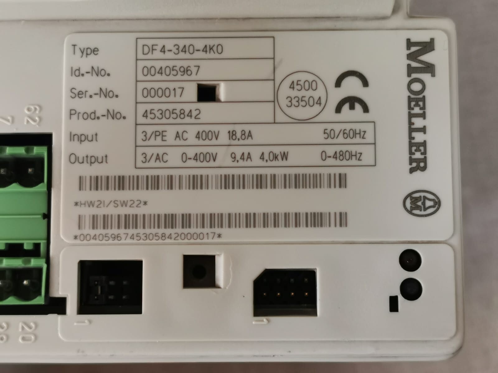 Moeller DF4-340-4K0 Moeller DF4-340-4K0 Frequency Converter 2