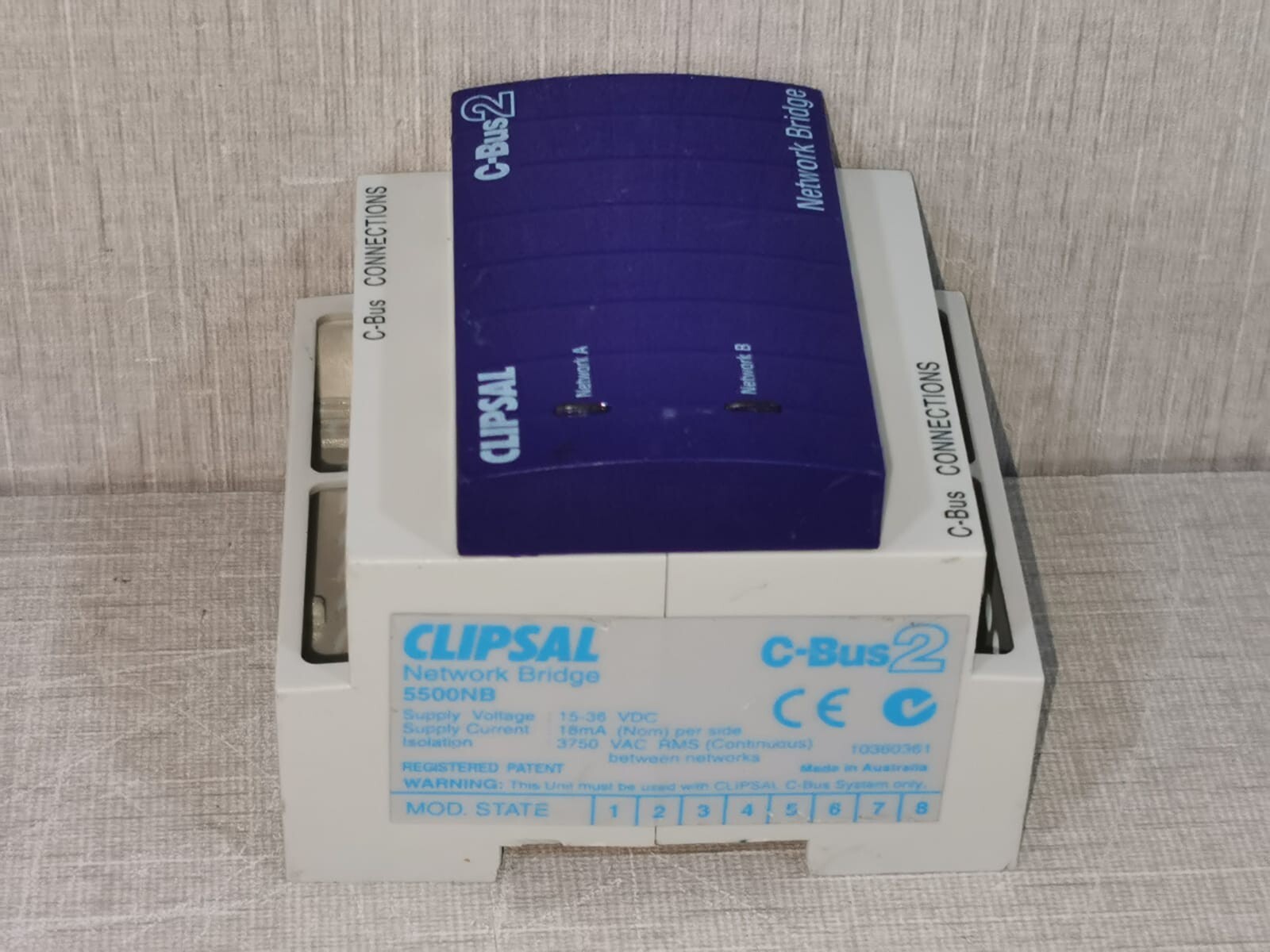 Clipsal 5500NB Clipsal 5500NB C-BUS2 DIN Rail Mounted Network Bridge (Mfg: 2006) 3