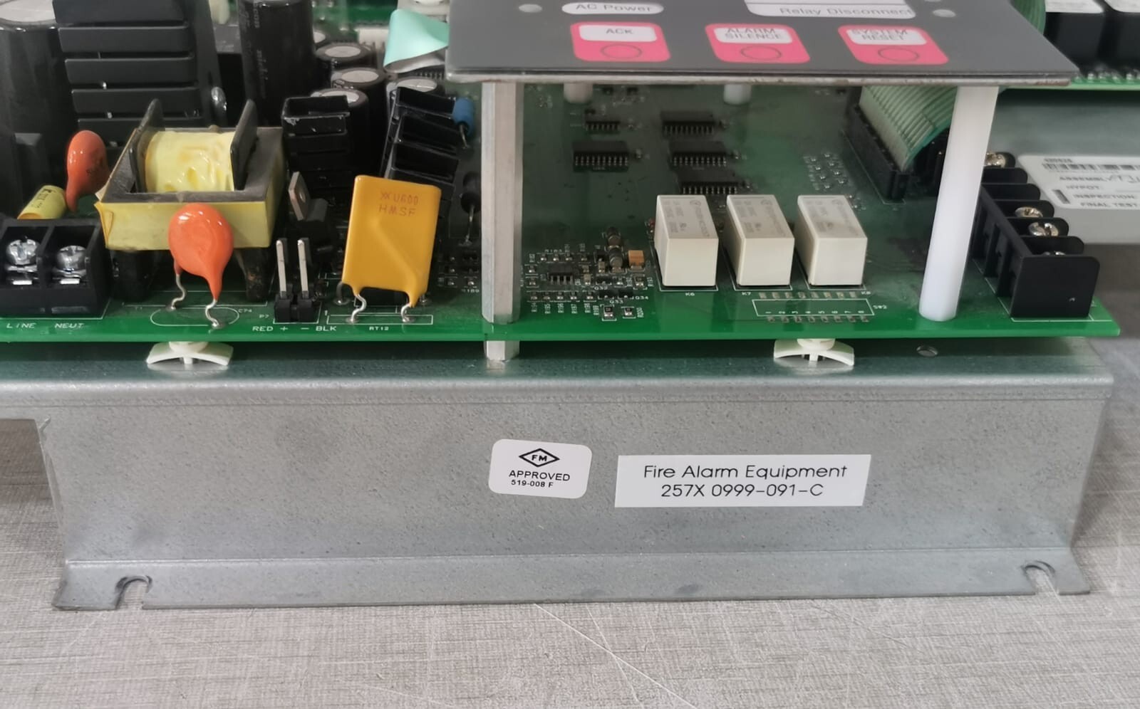 FIRE ALARM EQUIPMENT ASSY-566 FIRE ALARM EQUIPMENT 257X 0999-091-C ALARM SYSTEM Assy 566-353 with 430529 Board 2