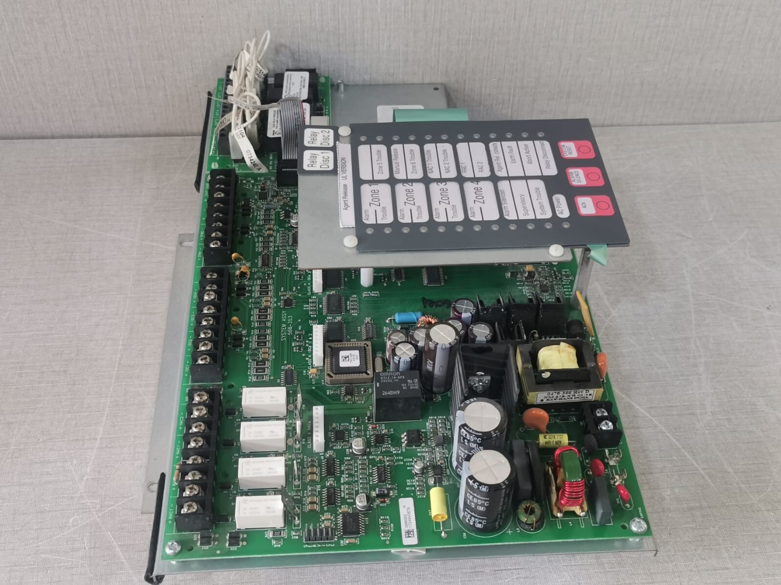 FIRE ALARM EQUIPMENT ASSY-566 FIRE ALARM EQUIPMENT 257X 0999-091-C ALARM SYSTEM Assy 566-353 with 430529 Board 7