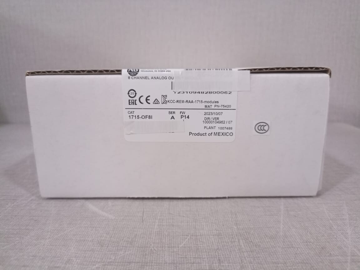 Rockwell Automation 1715-OF8I ALLEN BRADLEY 1715-OF8I SER.A 8 CHANNEL Analog Output Module PN-75420 3