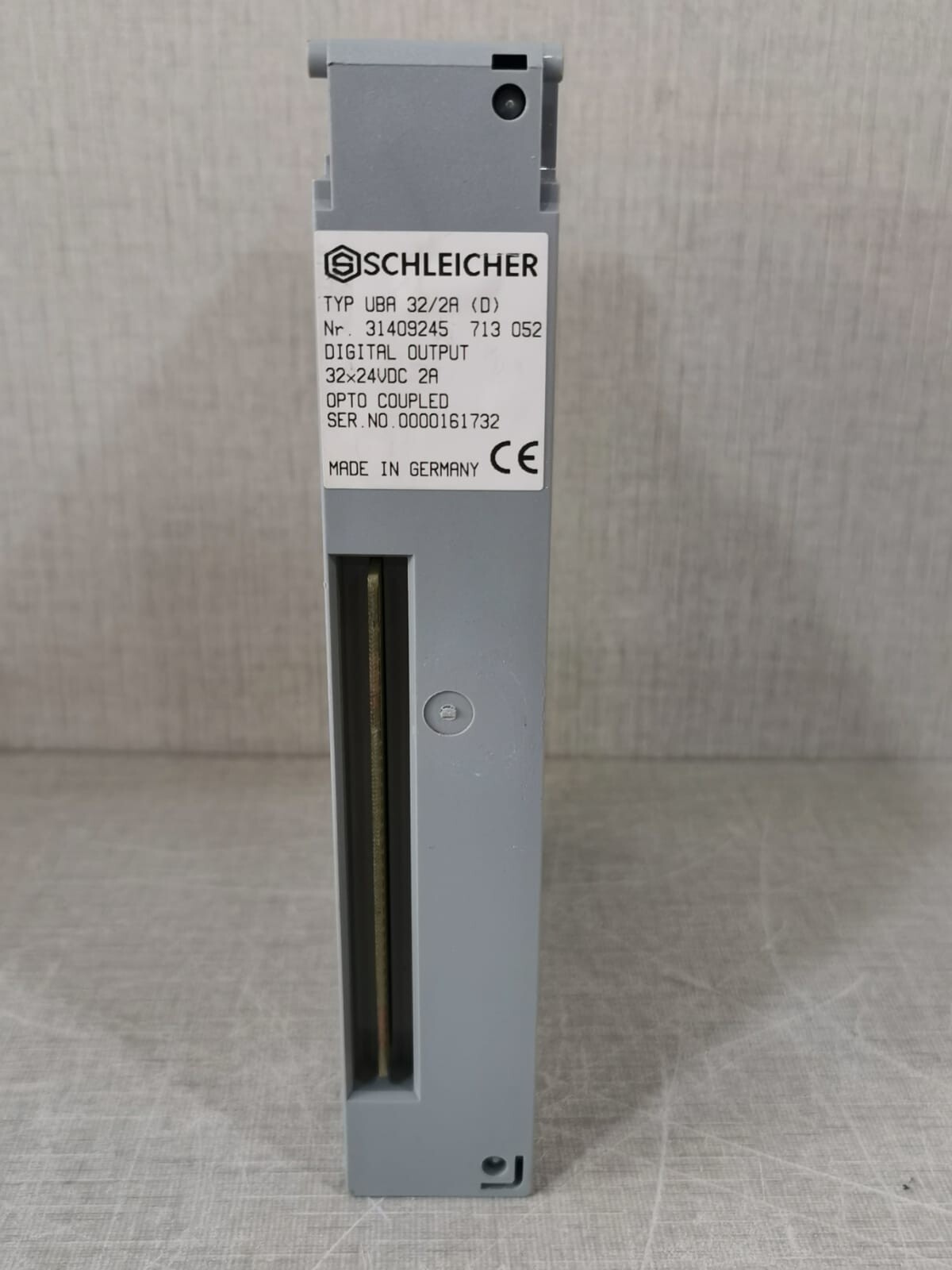 SCHLEICHER UBA-32 UBA32 SCHLEICHER UBA 32/2A (D) 31409245 DIGITAL OUTPUT MODULE 32x24VDC 2A 3