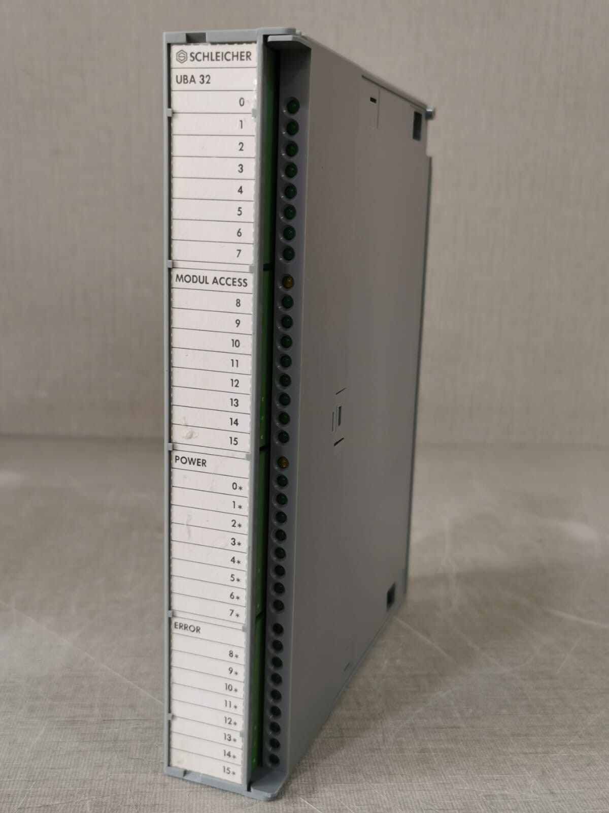 SCHLEICHER UBA-32 UBA32 SCHLEICHER UBA 32/2A (D) 31409245 DIGITAL OUTPUT MODULE 32x24VDC 2A 5