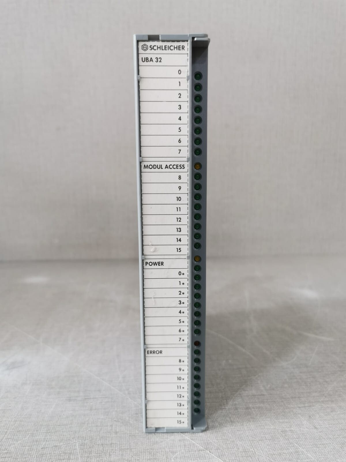 UBA32 SCHLEICHER UBA 32/2A (D) 31409245 DIGITAL OUTPUT MODULE 32x24VDC 2A