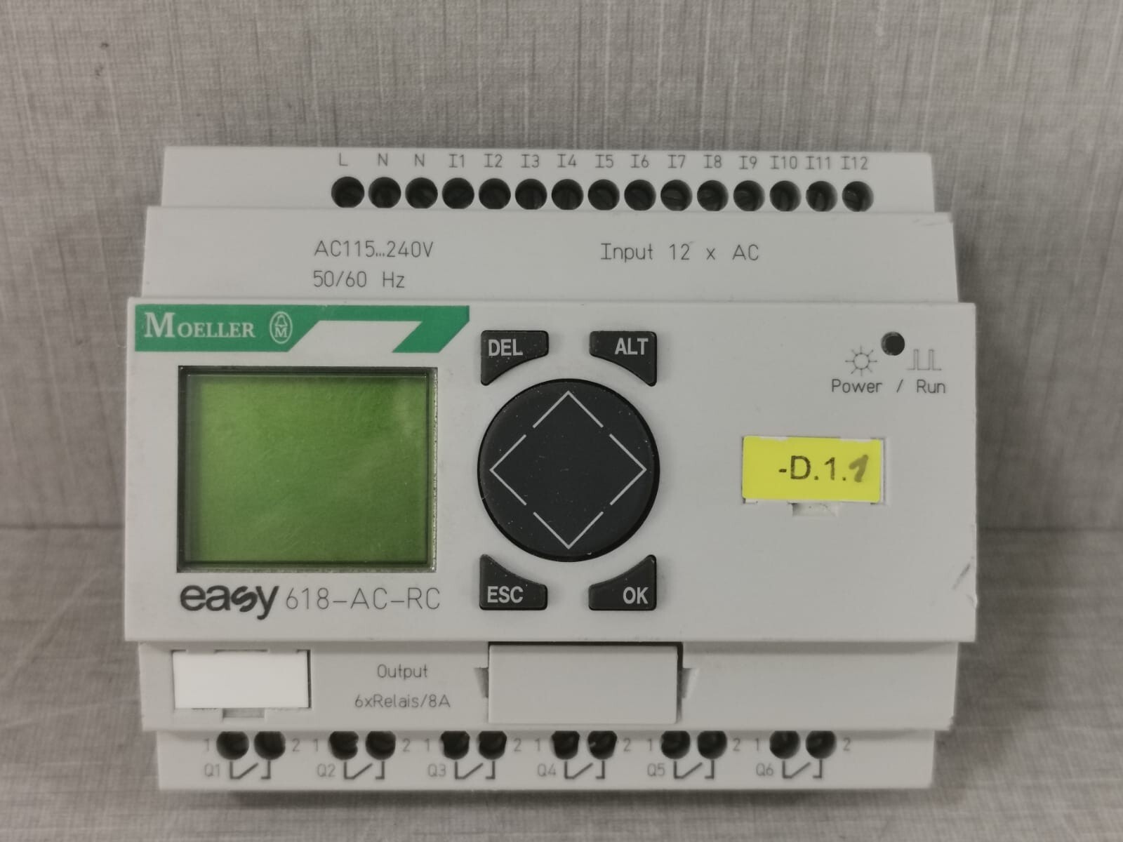 MOELLER EASY 618-AC-RC CONTROL RELAY 10 VA 50-60Hz