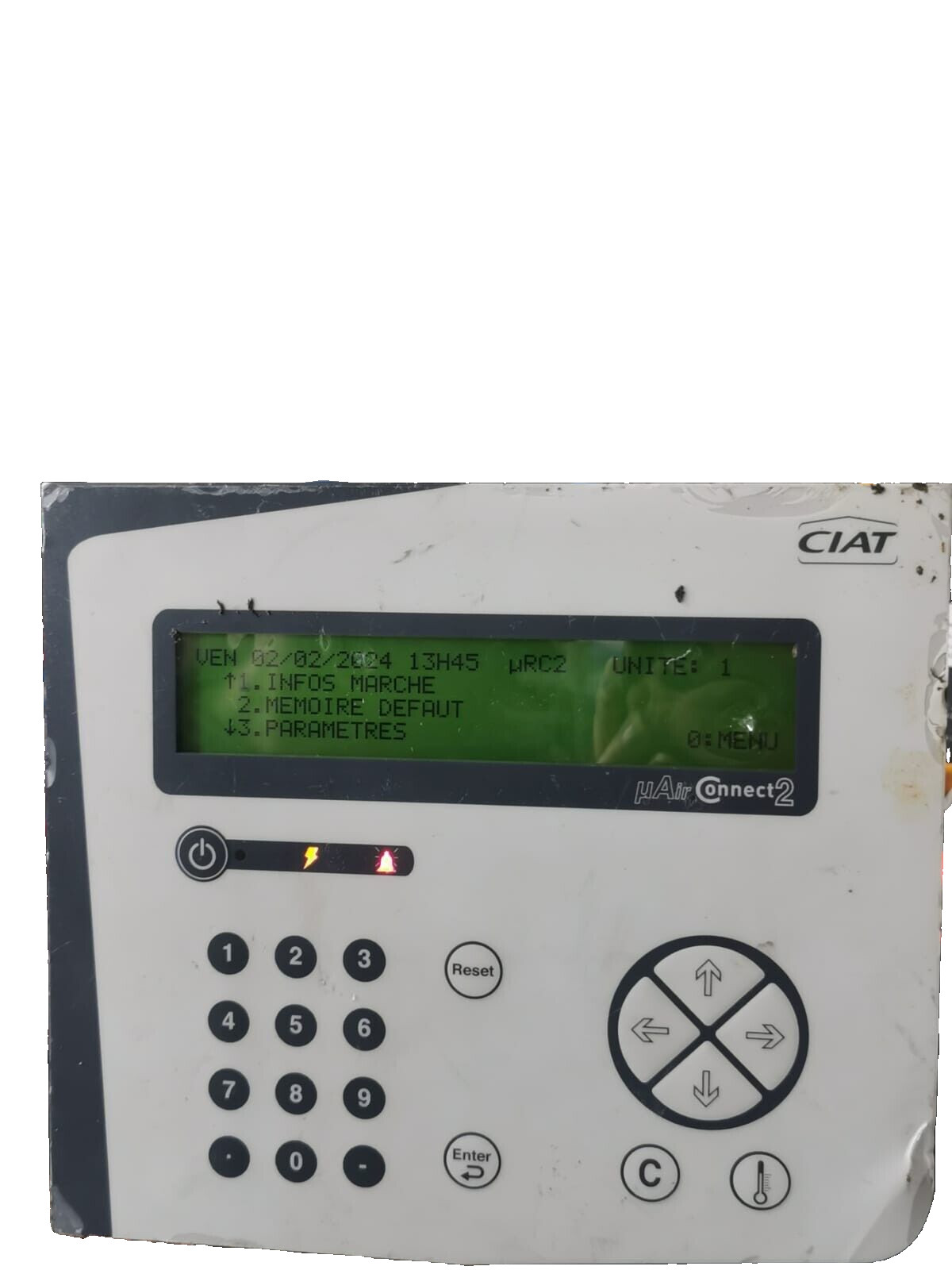 CIAT CONNECT2 CIAT MAIR CONNECT2 CONTROLS OPERATOR PANEL 2