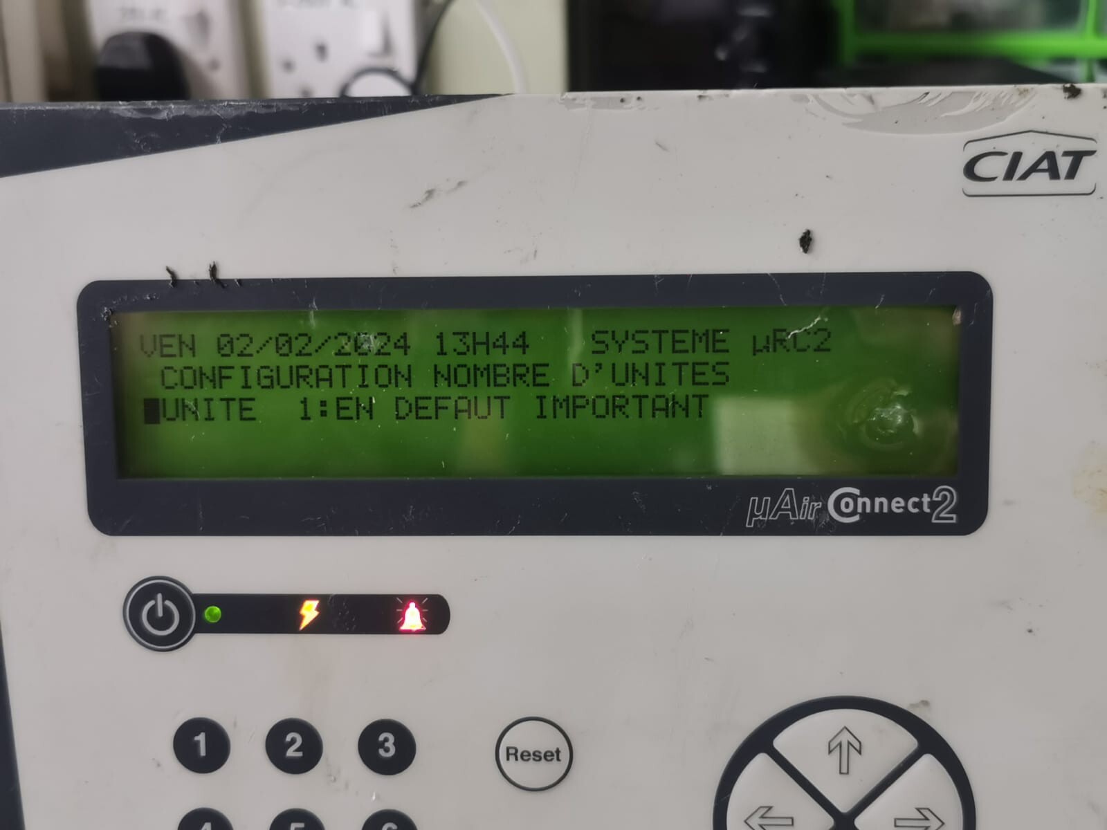 CIAT CONNECT2 CIAT MAIR CONNECT2 CONTROLS OPERATOR PANEL 5