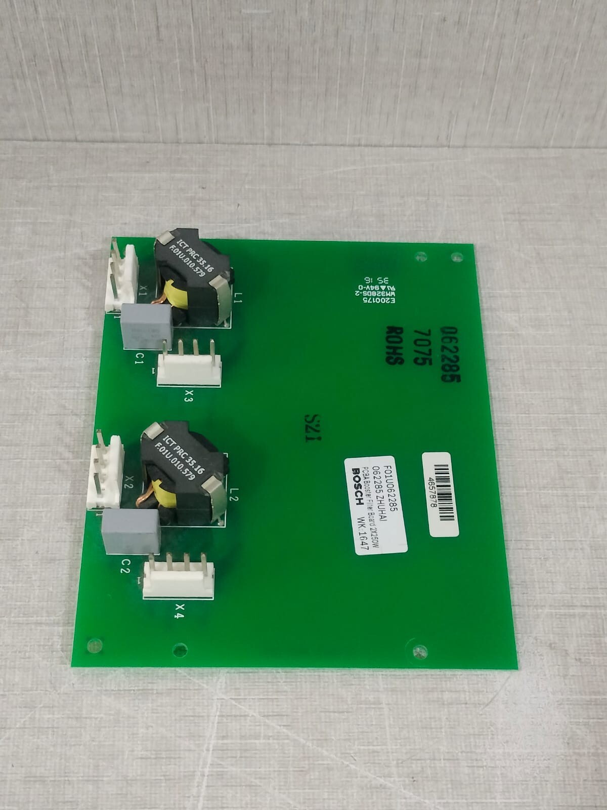 Bosch F01U062285 BOSCH F01U062285 / F.01U.062.283 PCBA Booster Filter Board 2x250W 2