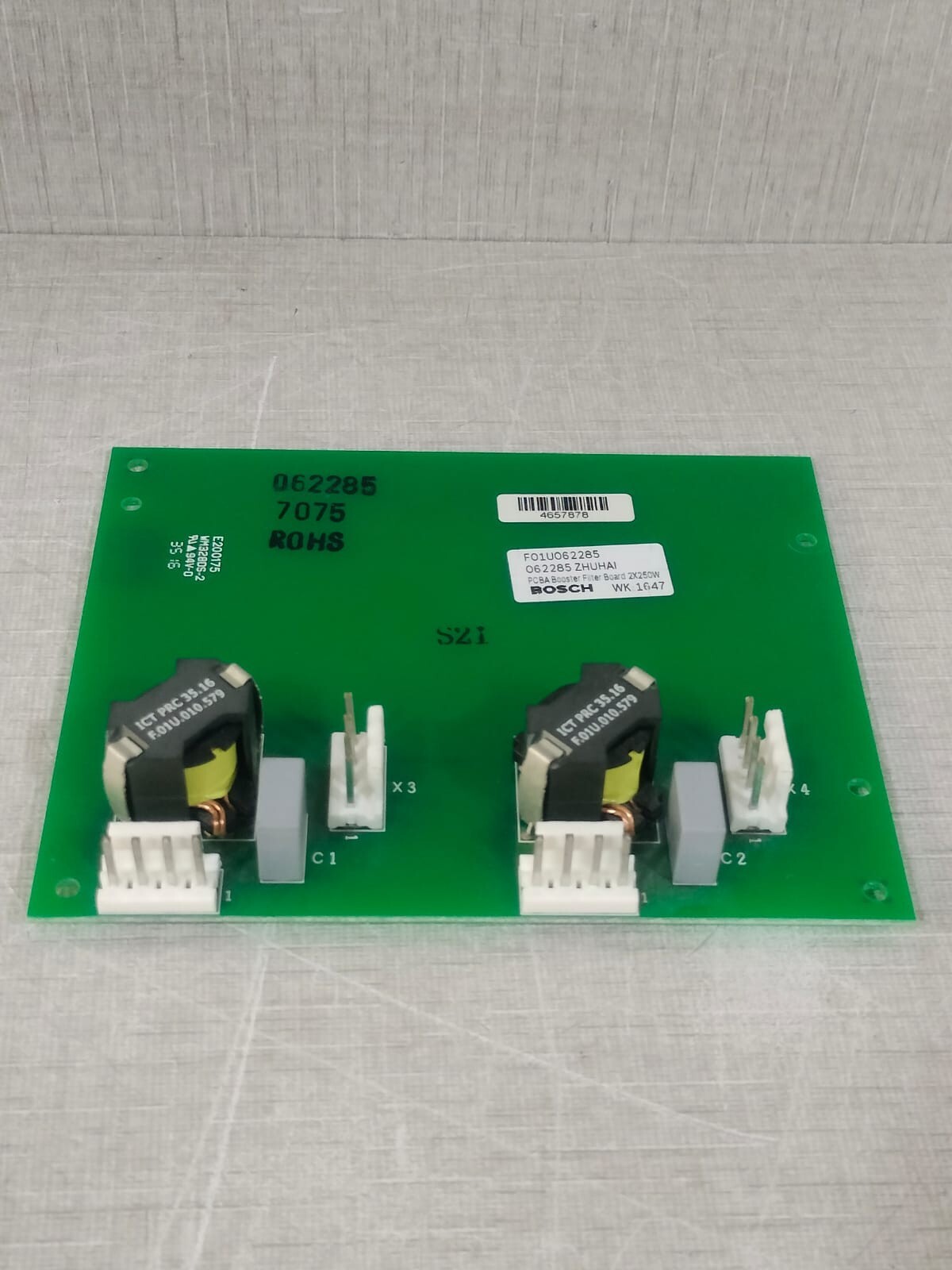Bosch F01U062285 BOSCH F01U062285 / F.01U.062.283 PCBA Booster Filter Board 2x250W 4
