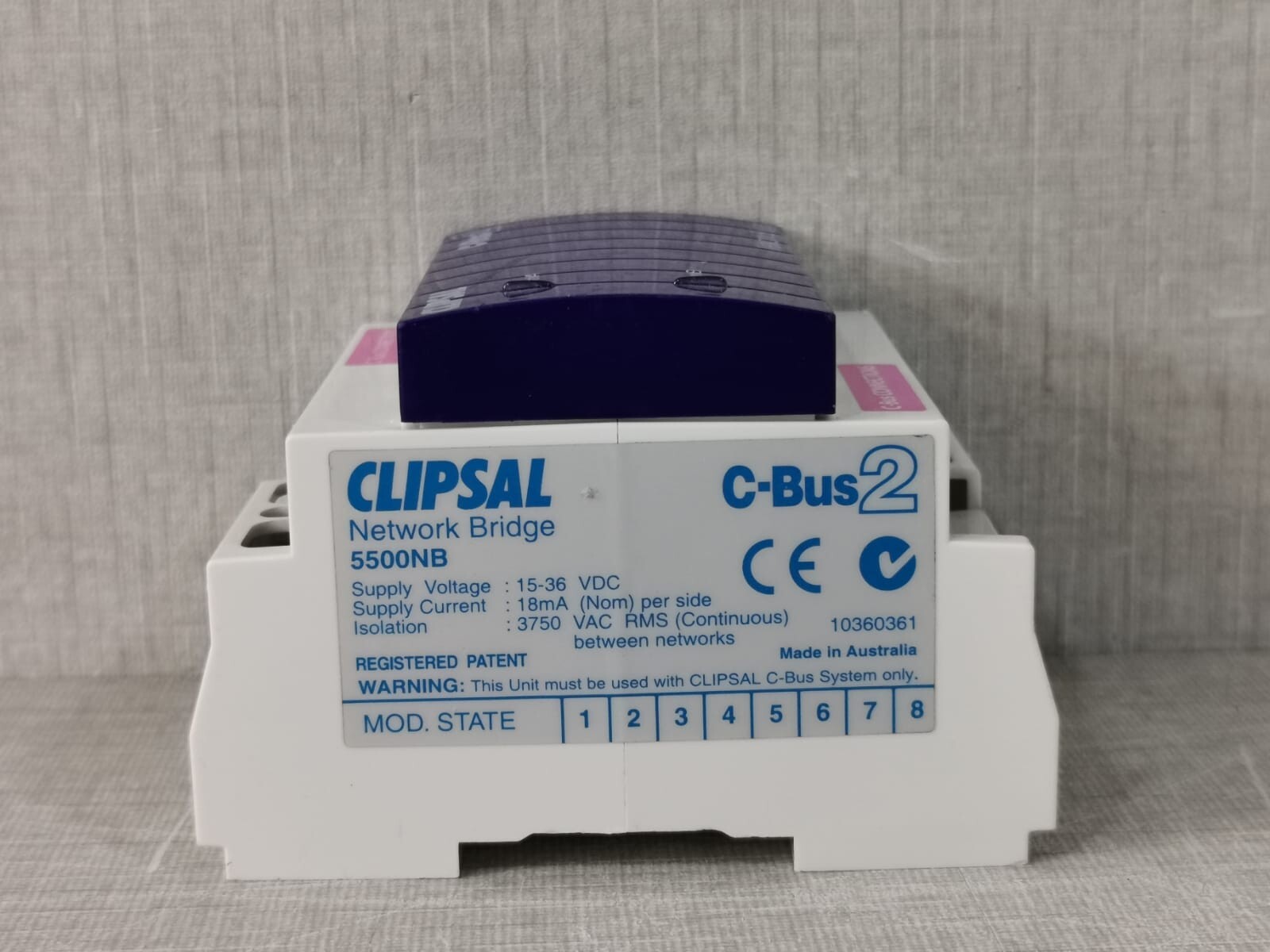 CLIPSAL 5500NB CLIPSAL C-BUS2 5500NB NETWORK BRIDGE (MFG:2014) 3
