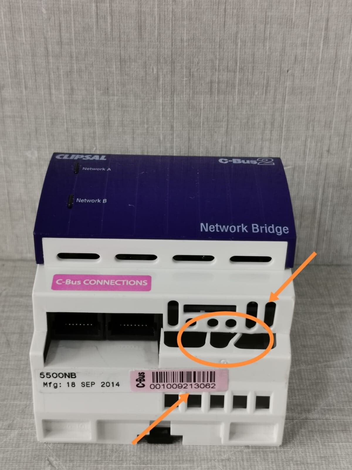 CLIPSAL 5500NB CLIPSAL C-BUS2 5500NB NETWORK BRIDGE (MFG:2014) 7