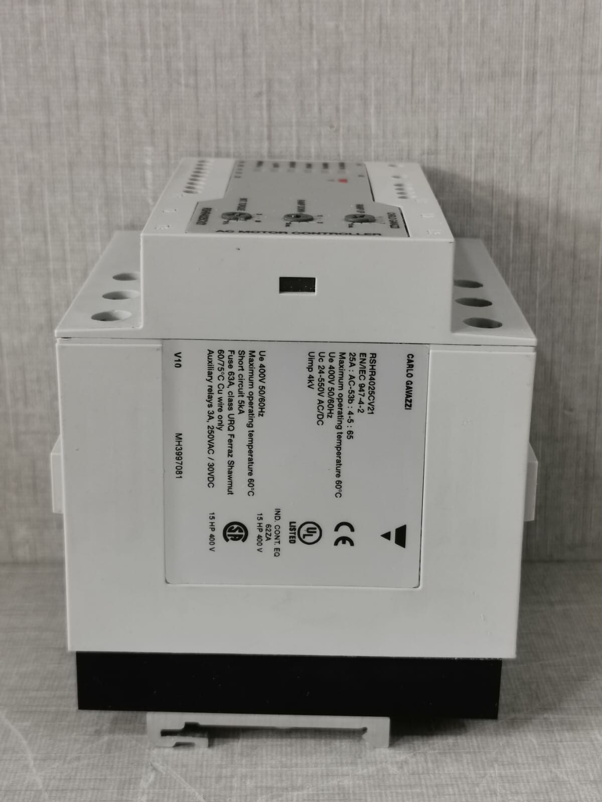 Carlo Gavazzi RSHR4025CV21 CARLO GAVAZZI RSHR4025CV21 AC MOTOR CONTROLLER 6
