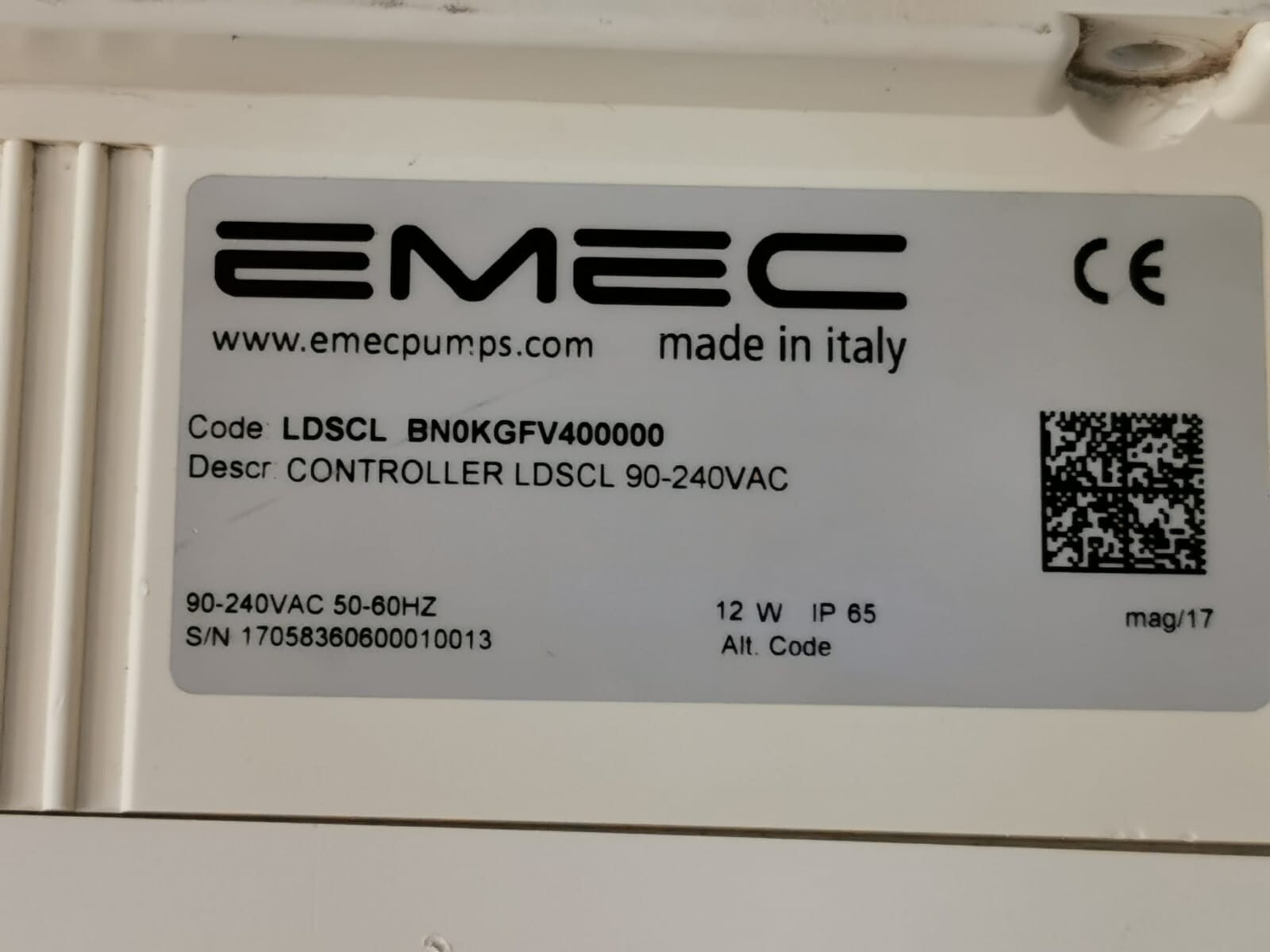 Digital BN0KGFV400000 EMEC LDSCL BN0KGFV400000 Microprocessor Digital Controller - NEED PASSWORD 2