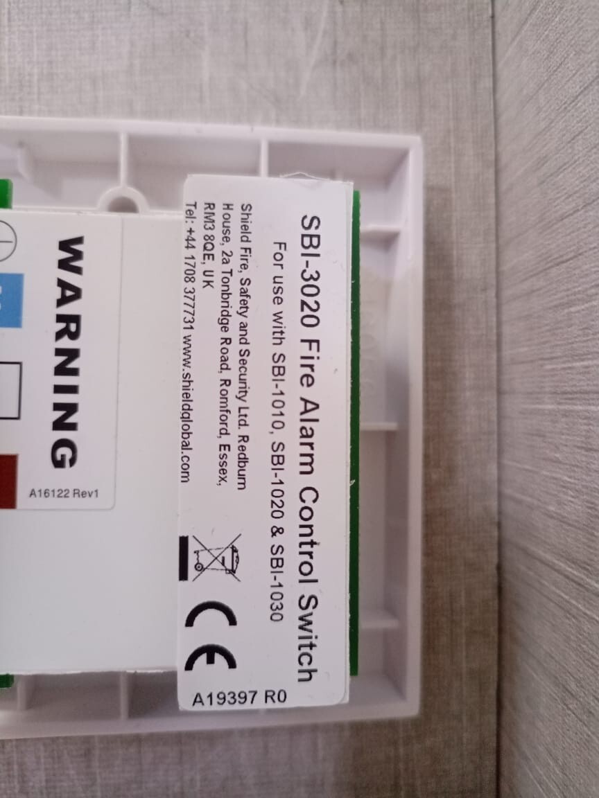 Unbranded SBI-3020 / Ei1529RC SBI-3020 / Ei1529RC Fire Alarm Control Switch 19W19 8