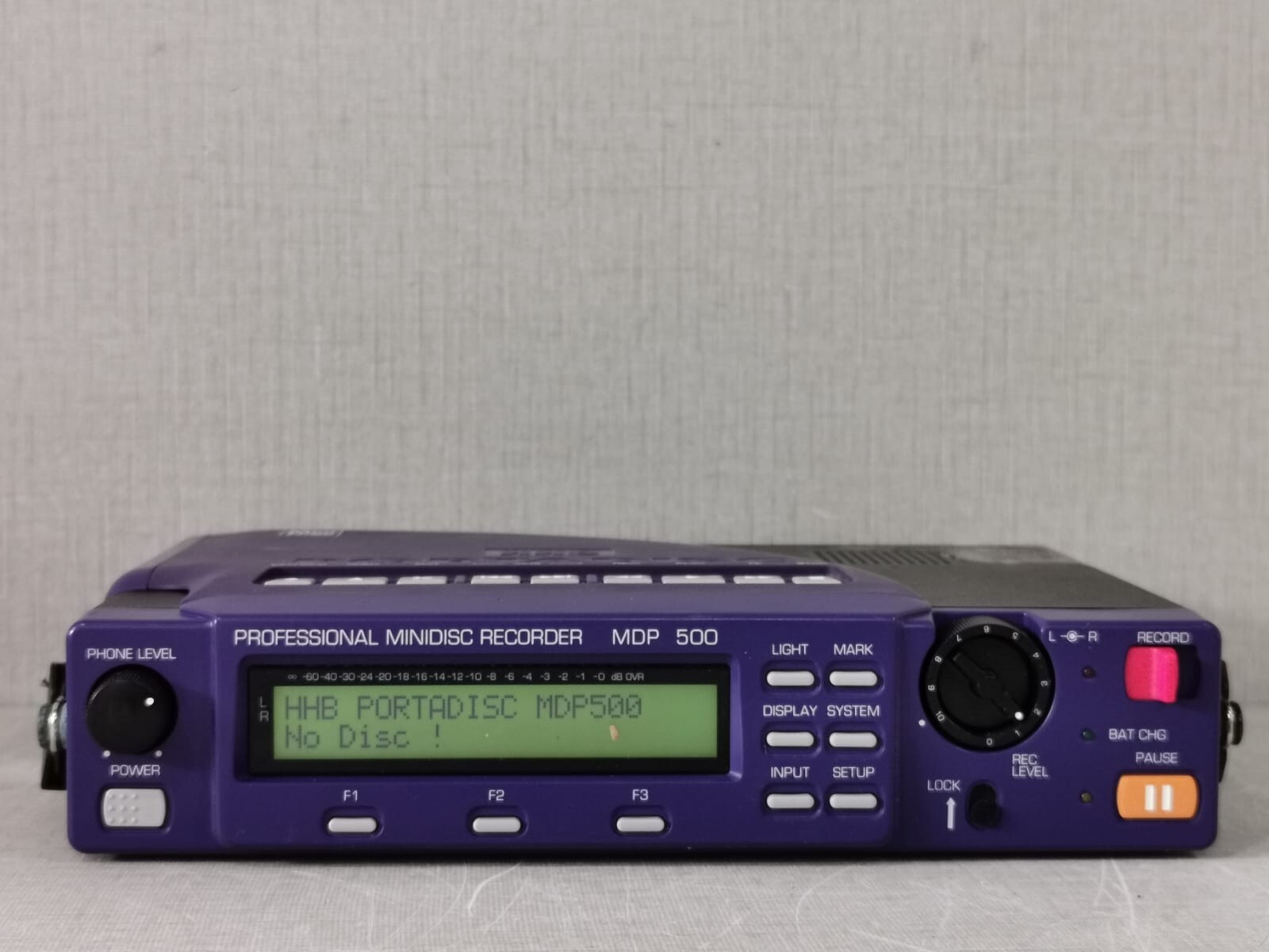 HHB PORTADISC MDP 500 PROFESSIONAL MINIDISC RECORDER