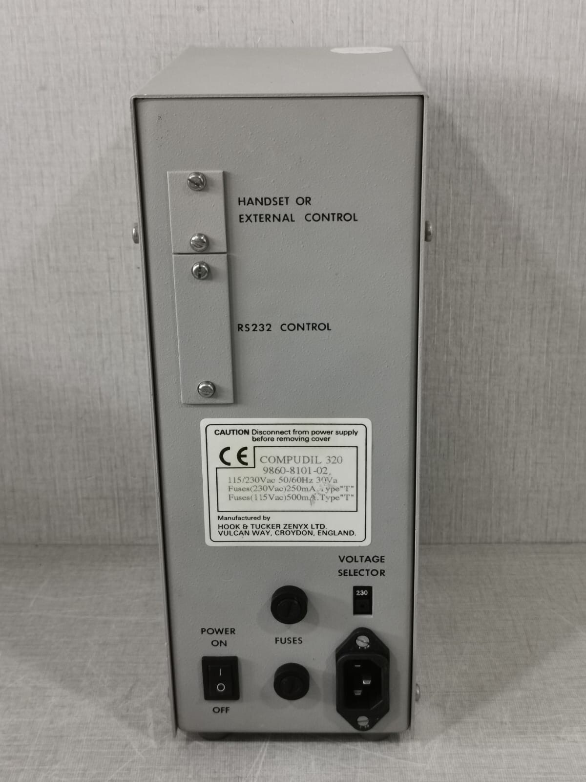HTZ HOOK & TUCKER ZENYX COMPUDIL300 HTZ HOOK & TUCKER ZENYX LTD. COMPUDIL 300 DILUTER DISPENSER - WITHOUT HANDSET 3