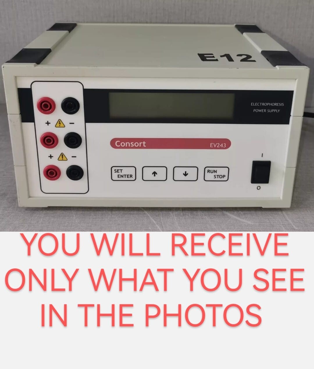 Consort EV243 Consort EV243 Electrophoresis Power Supply -, Only Main Cable Included 2