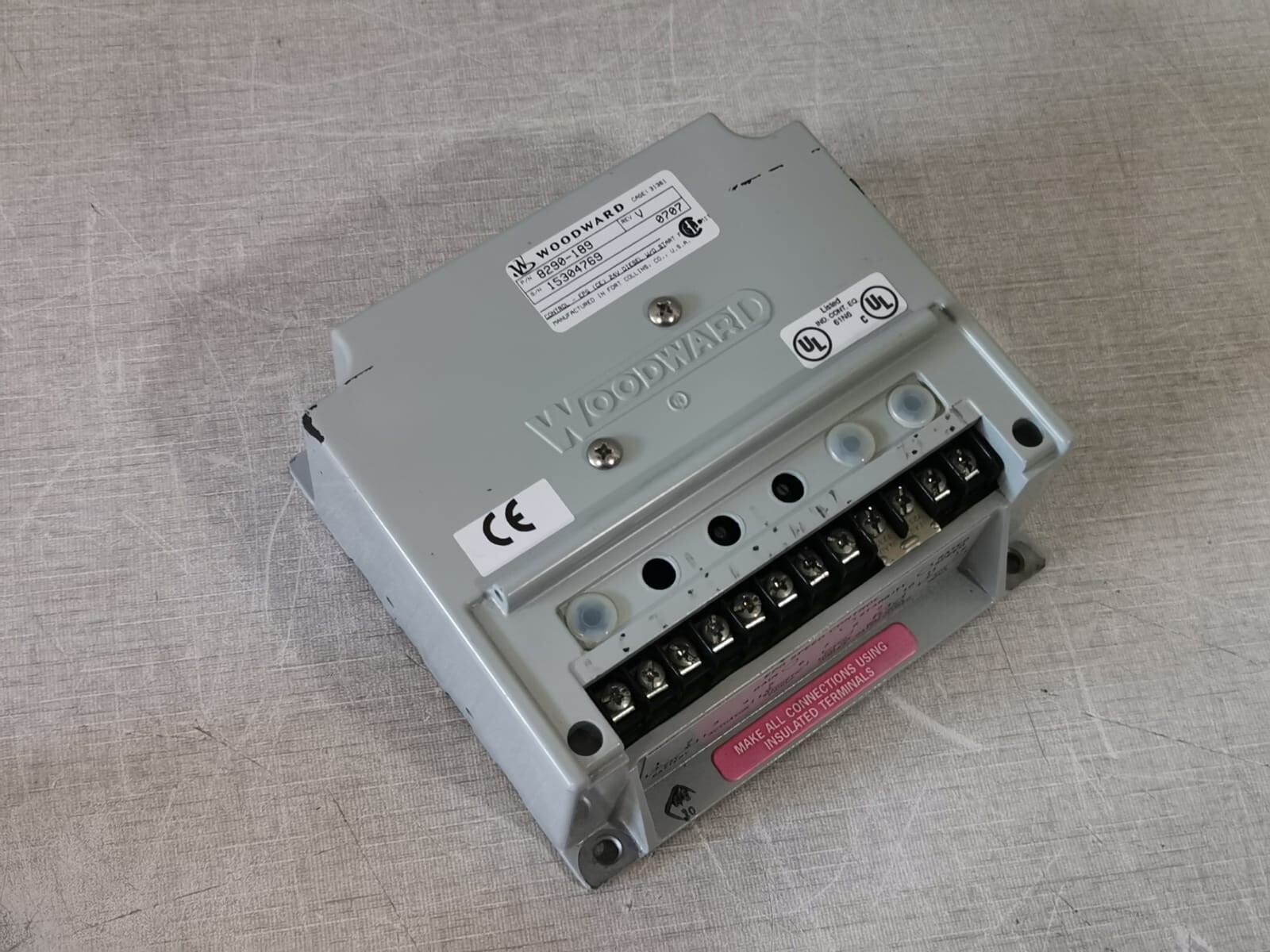 Woodward 8290-189 Woodward 8290-189 Rev. V Speed Controller 6