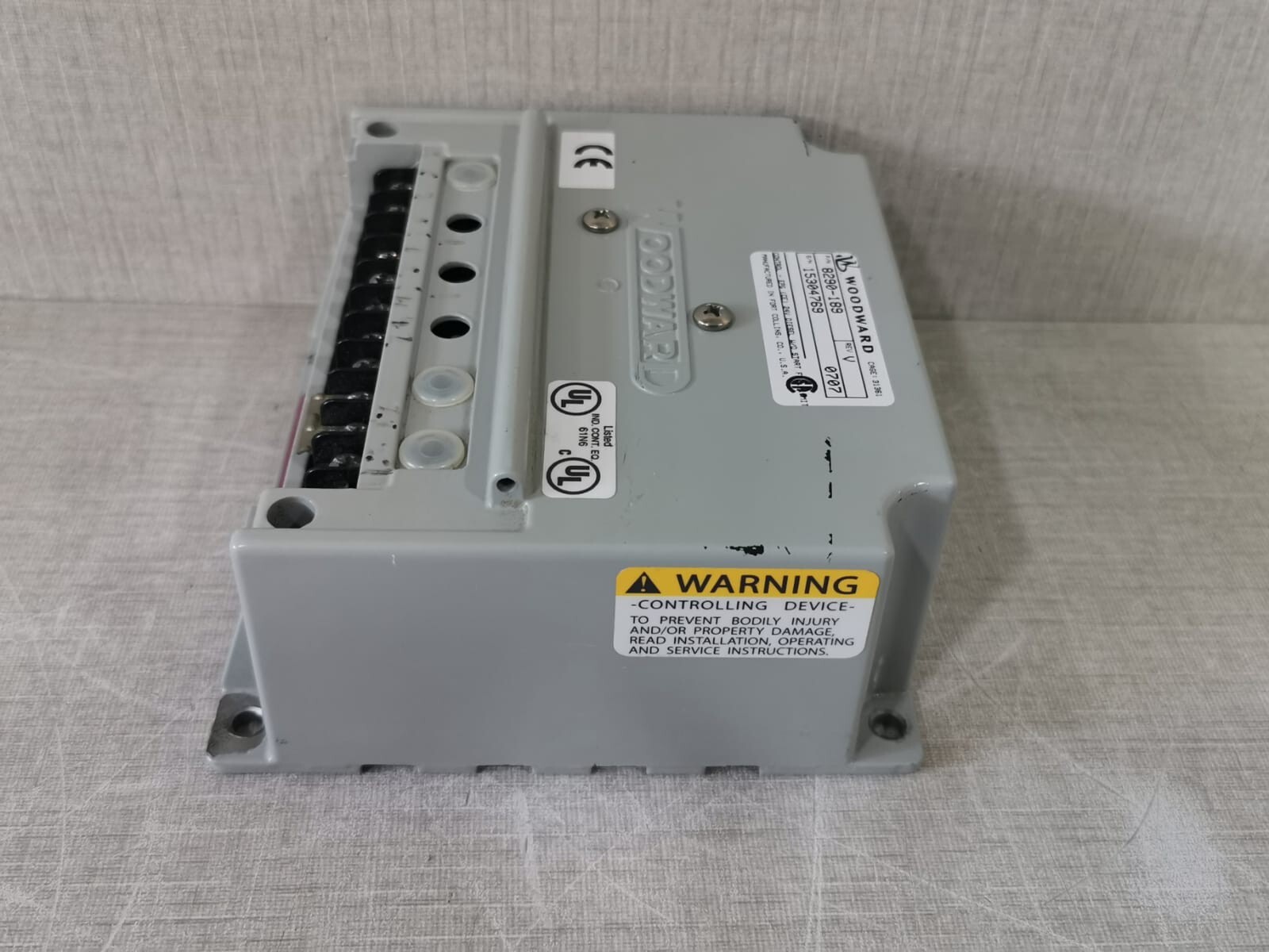Woodward 8290-189 Woodward 8290-189 Rev. V Speed Controller 9
