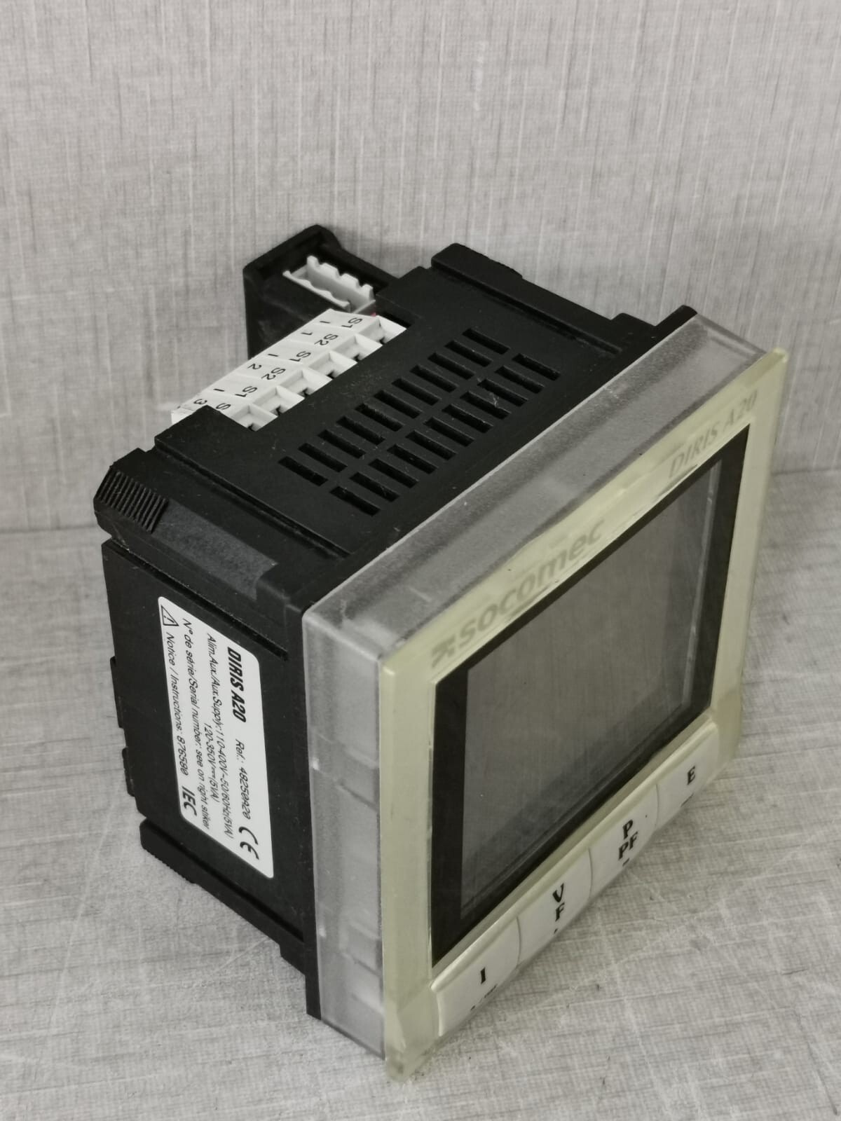 SOCOMEC 48250A20 SOCOMEC DIRIS A20 48250A20 POWER METER + RS 485 JBUS/MODBU - UNIT ONLY, NO ACCS 10